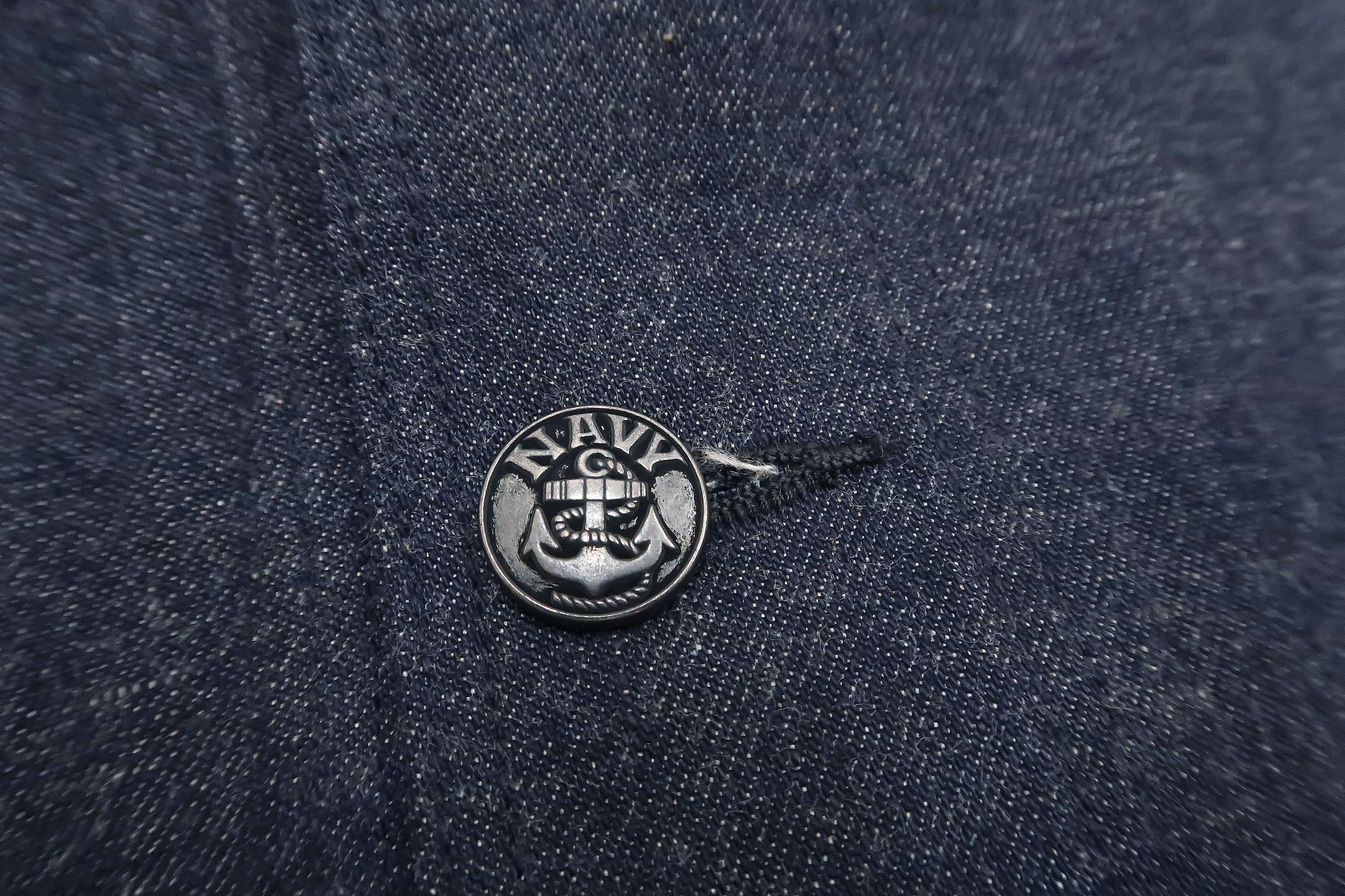 Buzz Rickson Shawl Collar Denim Jacket Men's Reproduction of US Navy Dungaree Jumper BR12744 - Image 10