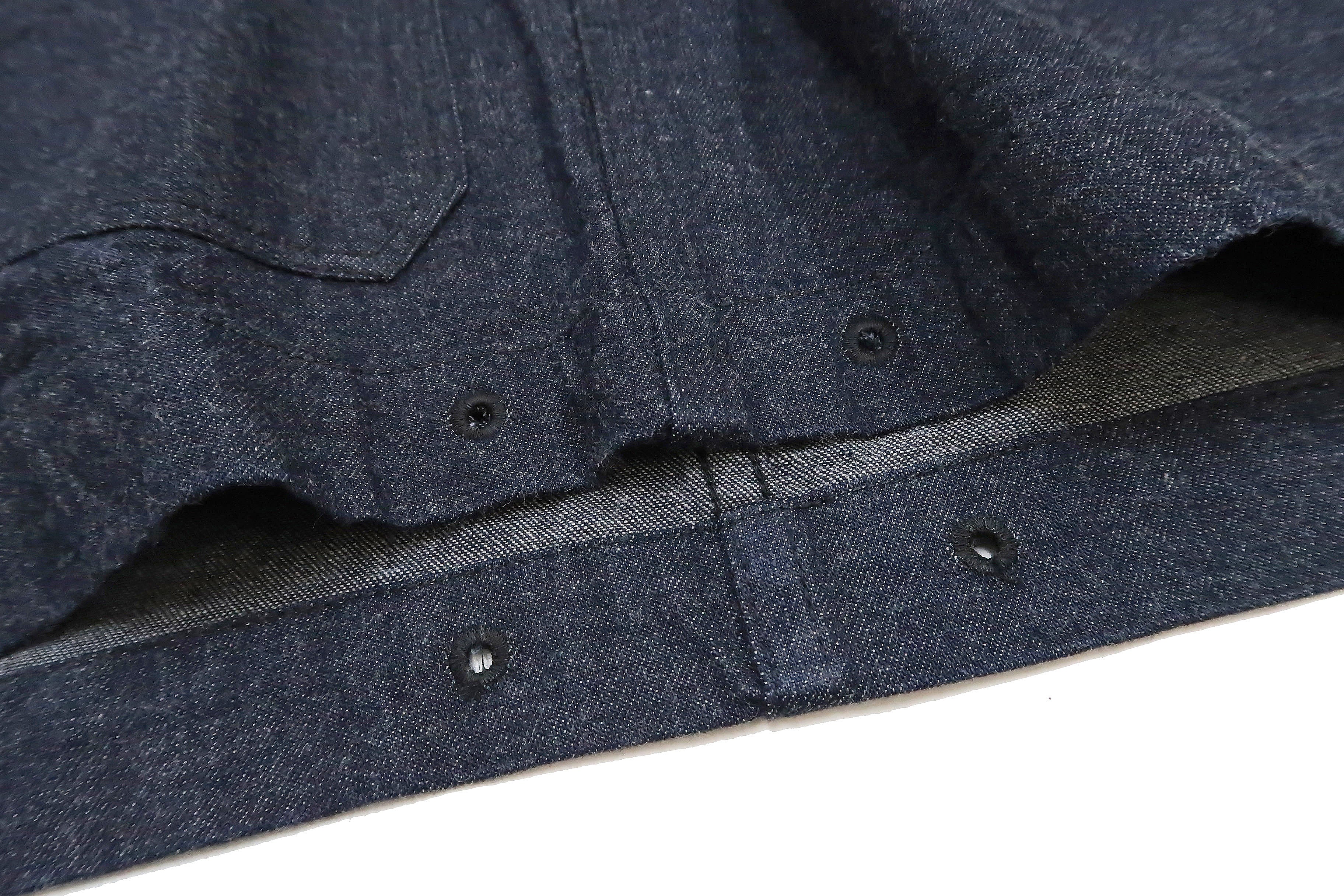 Buzz Rickson Shawl Collar Denim Jacket Men's Reproduction of US Navy Dungaree Jumper BR12744 - Image 19