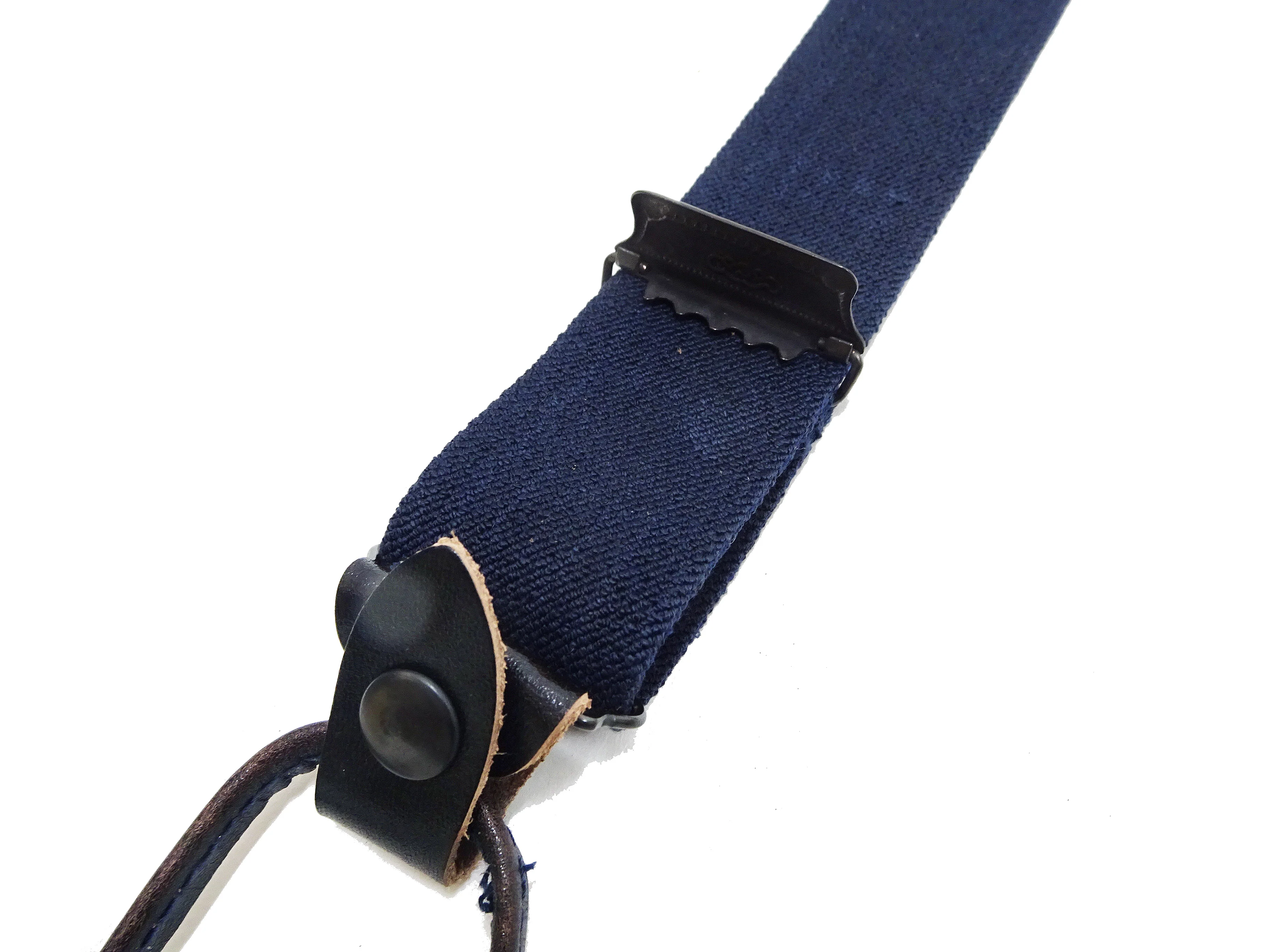 Buzz Rickson Suspenders Men's Reproduction of X back Design Military Button-on Braces for A-11 Trousers BR02718 128 Navy-Blue - Image 4