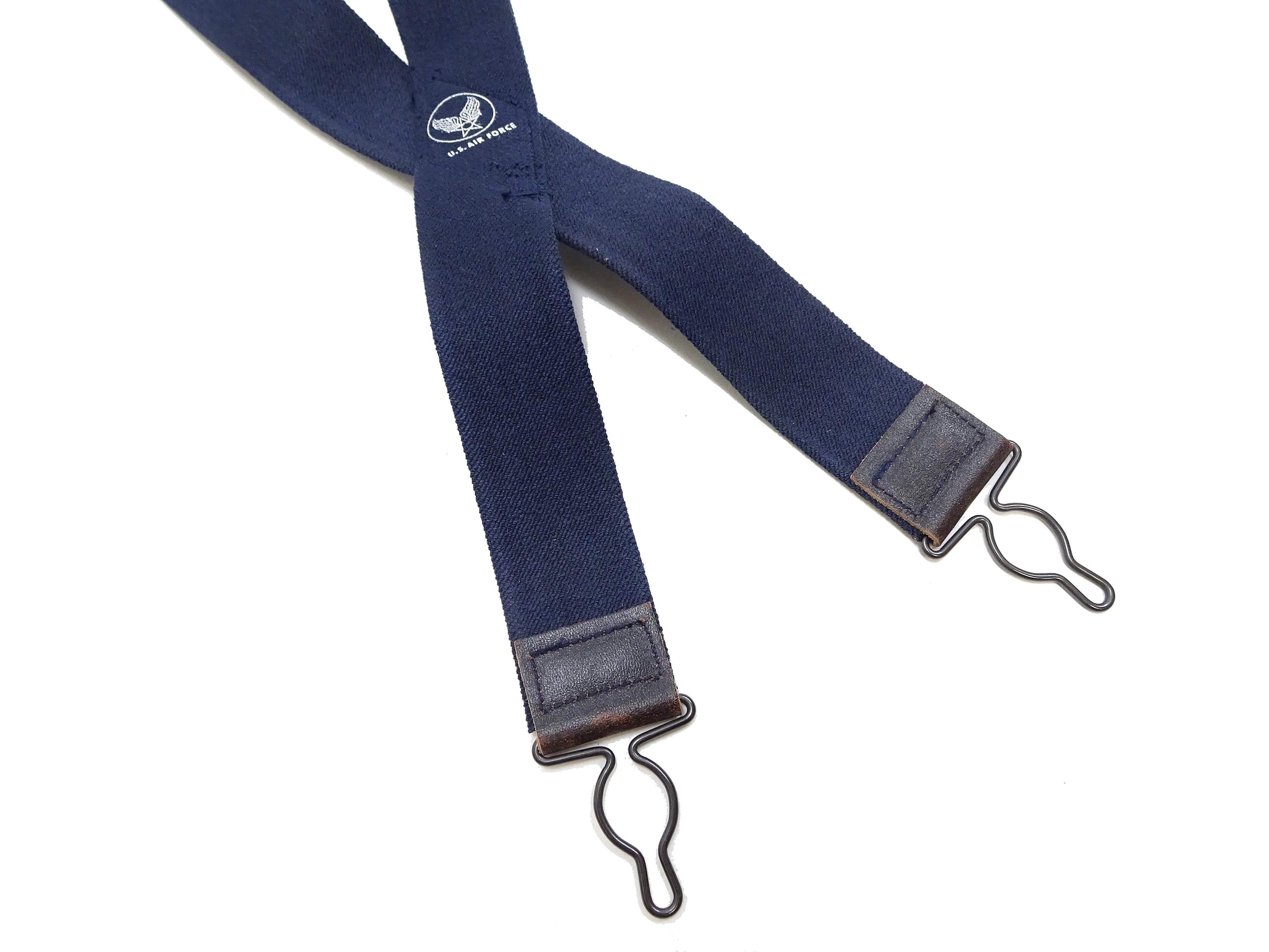 Buzz Rickson Suspenders Men's Reproduction of X back Design Military Button-on Braces for A-11 Trousers BR02718 128 Navy-Blue - Image 6