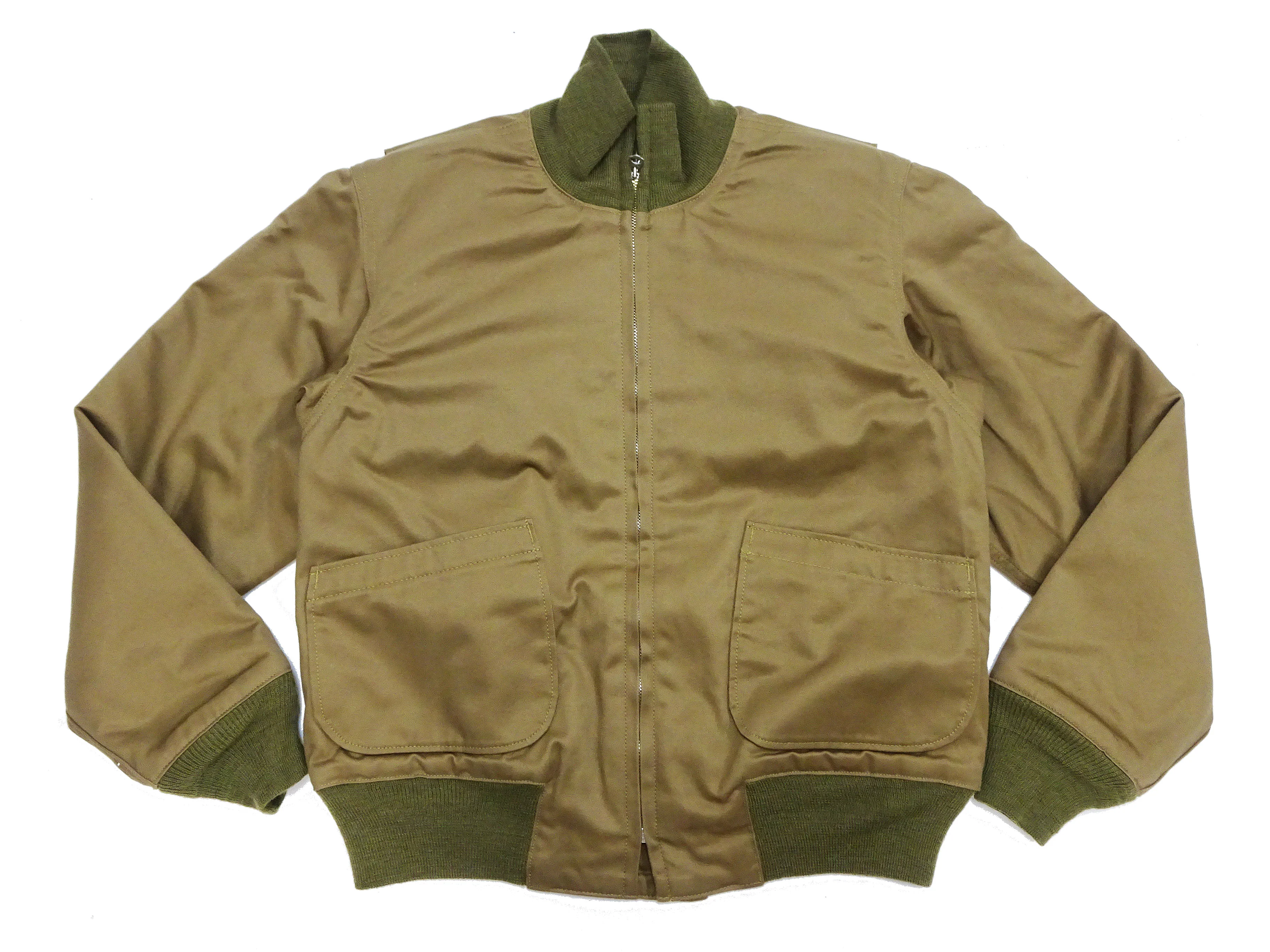 Buzz Rickson Tanker Jacket - Men's Reproduction of the U.S. Army Early Patch-Pocket Version BR15750 Light Olive Drab - Image 7
