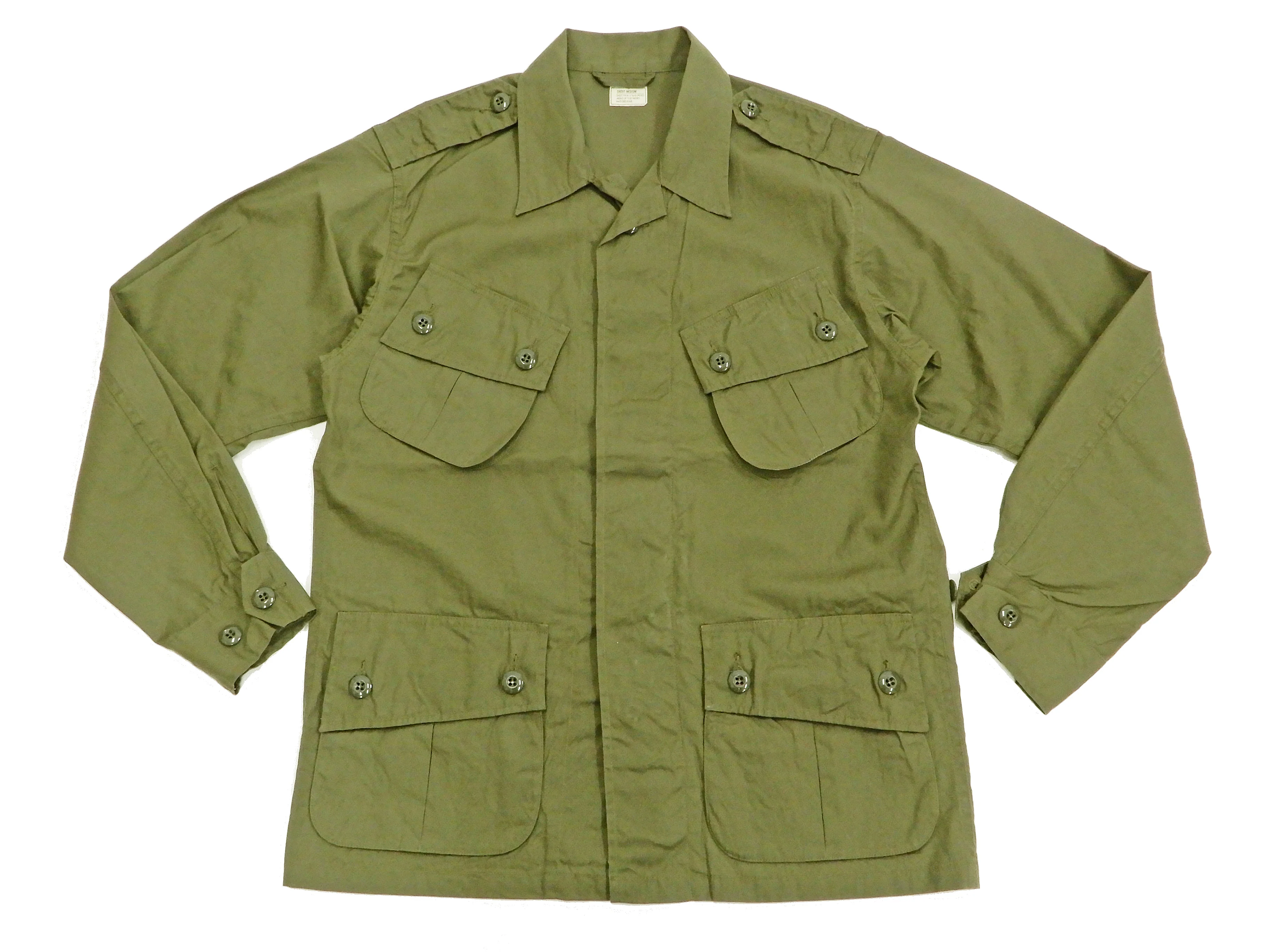 Buzz Rickson Tropical Jacket Men's US Vietnam War Jungle Fatigue Jacket BR12247 Olive - Image 4