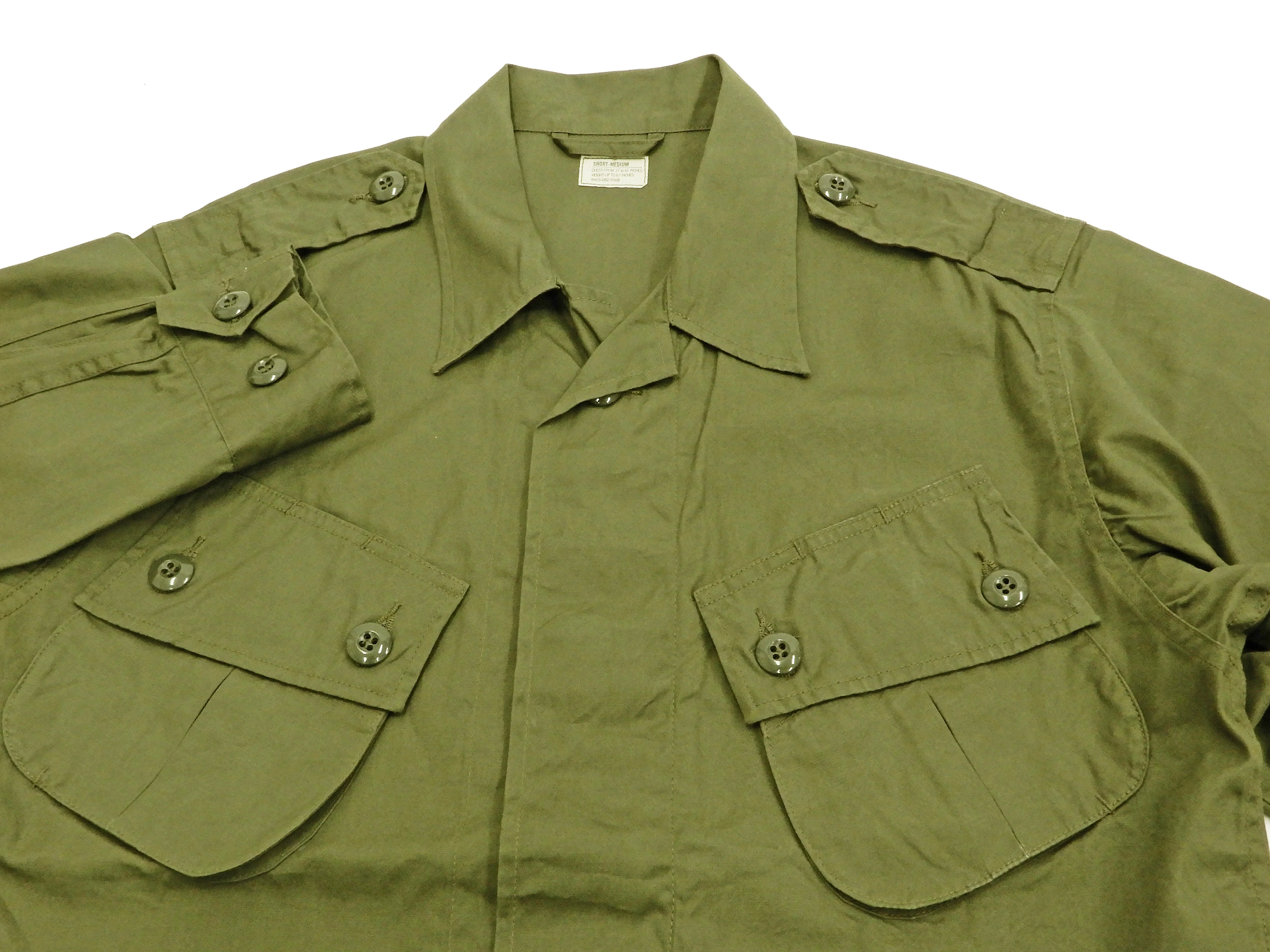 Buzz Rickson Tropical Jacket Men's US Vietnam War Jungle Fatigue Jacket BR12247 Olive - Image 5