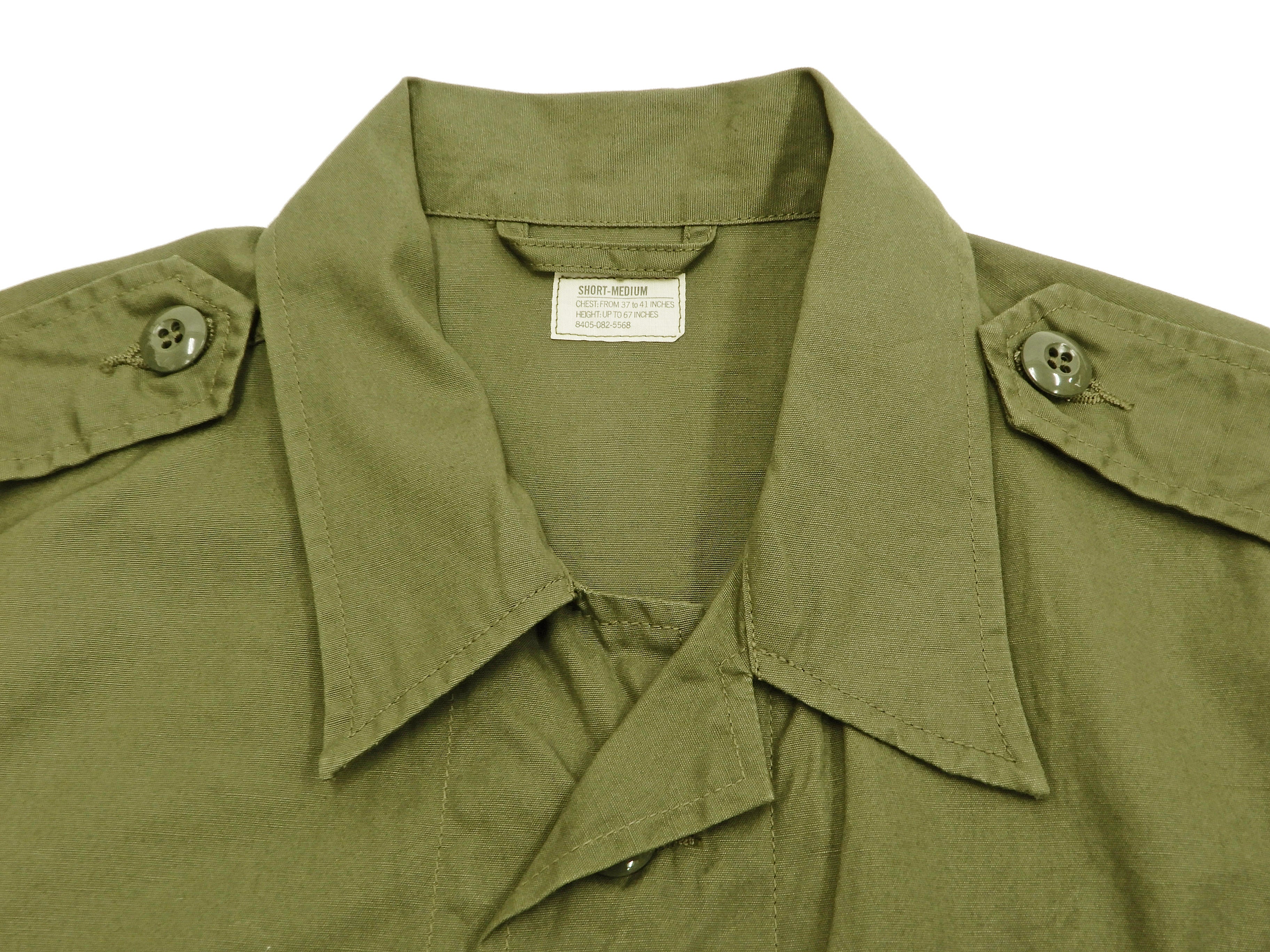 Buzz Rickson Tropical Jacket Men's US Vietnam War Jungle Fatigue Jacket BR12247 Olive - Image 6