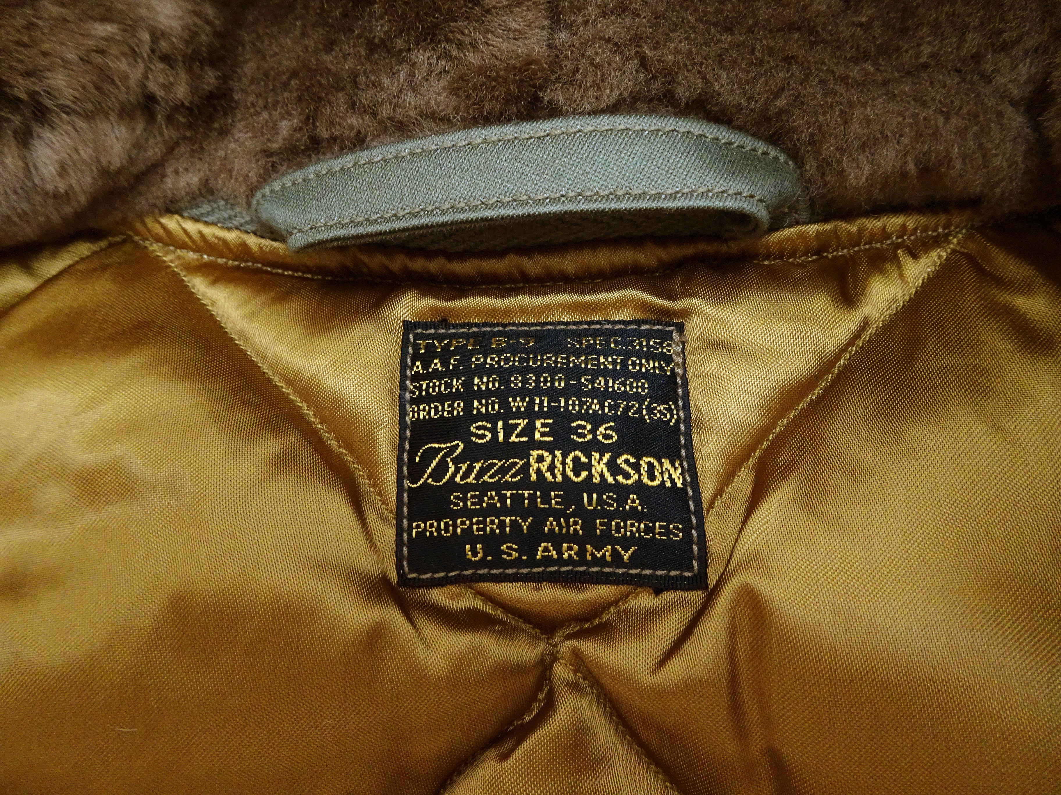 Buzz Rickson Type B-9 Flight Down Parka Men's B9 Hooded Down Jacket BR15538 Olive Drab - Image 18
