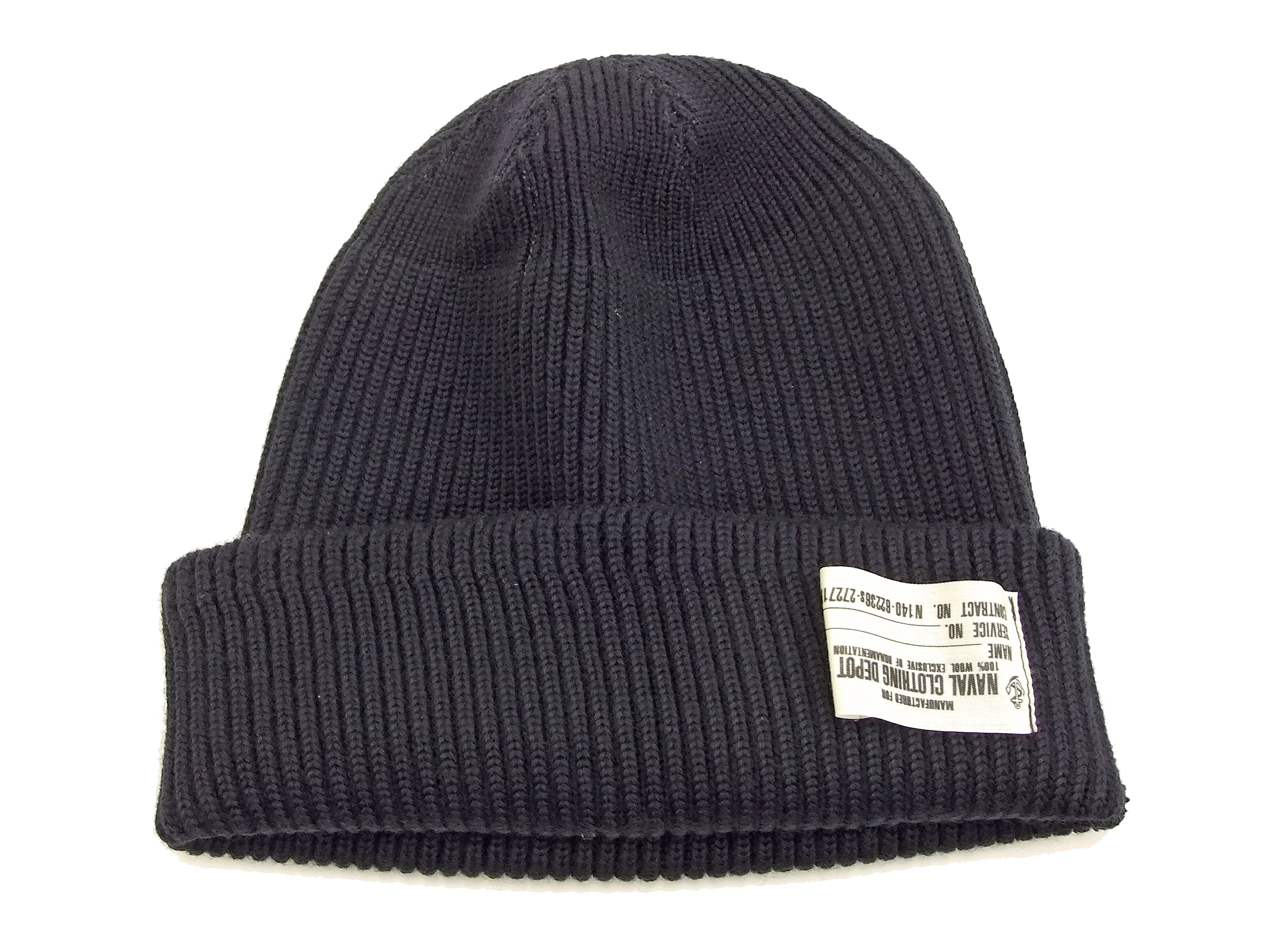 Buzz Rickson Men's U.S. Navy Watch Cap - 100% Wool Military Knit Hat - Made in Japan (BR02243 Navy Blue) - Image 10