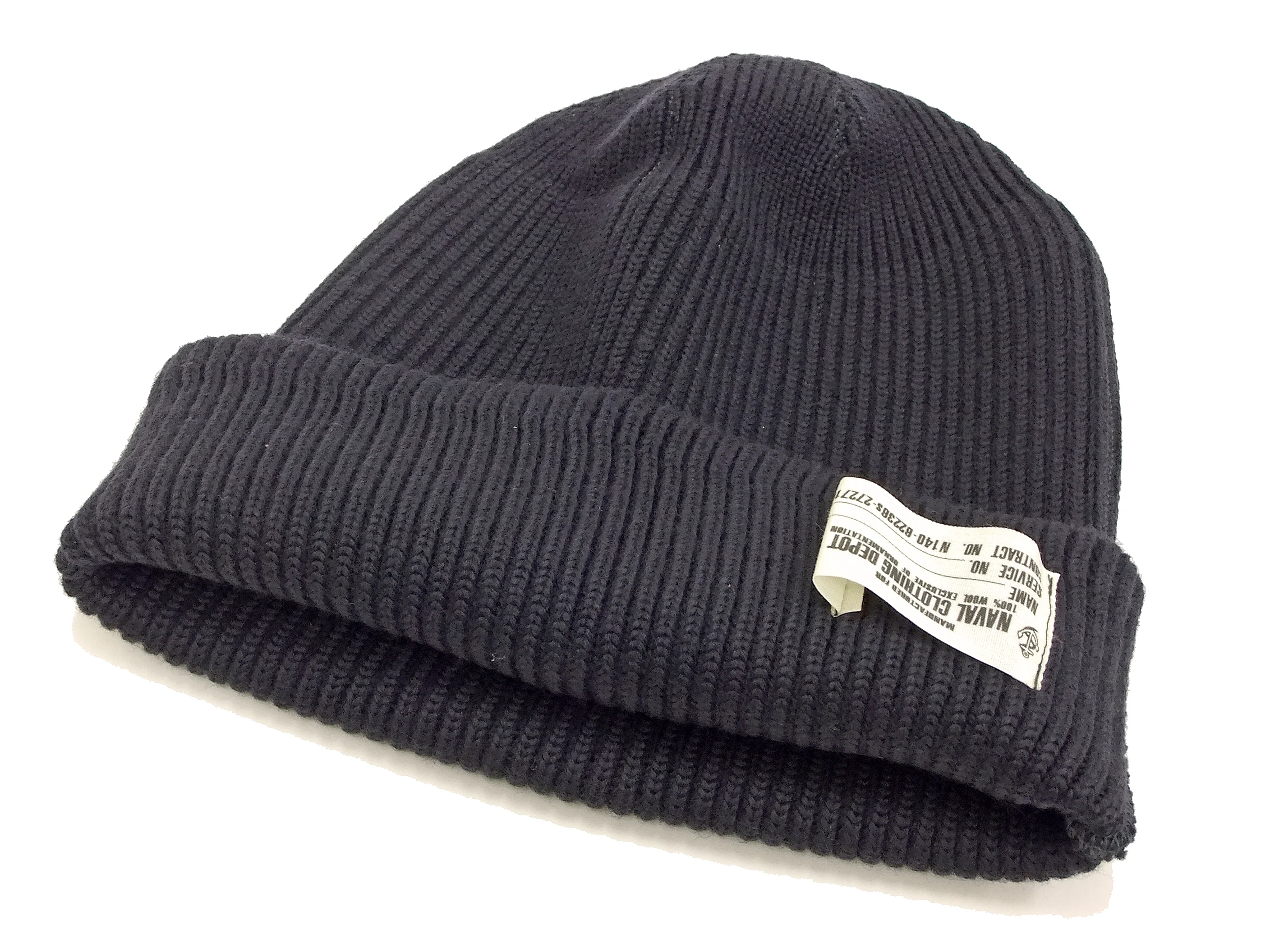 Buzz Rickson Men's U.S. Navy Watch Cap - 100% Wool Military Knit Hat - Made in Japan (BR02243 Navy Blue) - Image 11