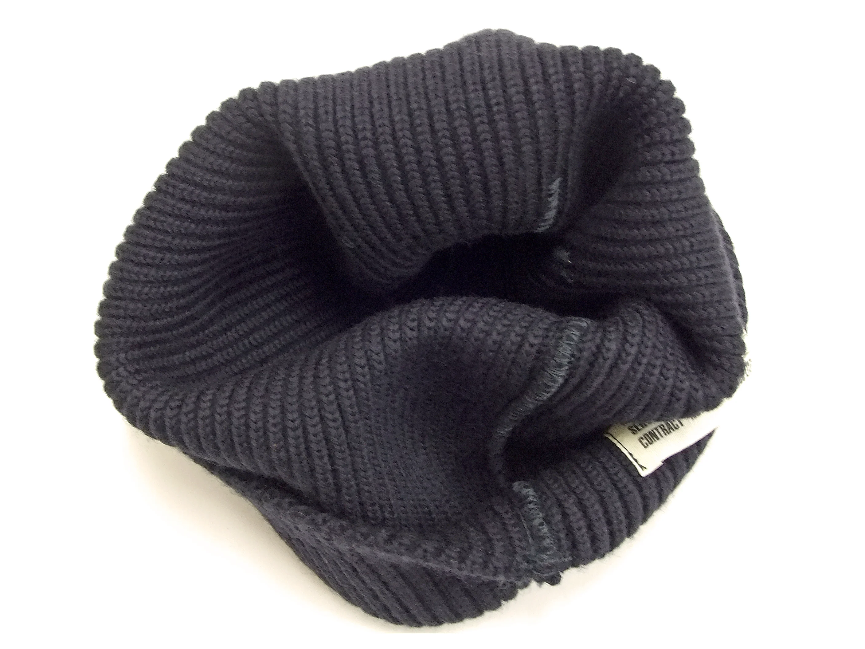 Buzz Rickson Men's U.S. Navy Watch Cap - 100% Wool Military Knit Hat - Made in Japan (BR02243 Navy Blue) - Image 9