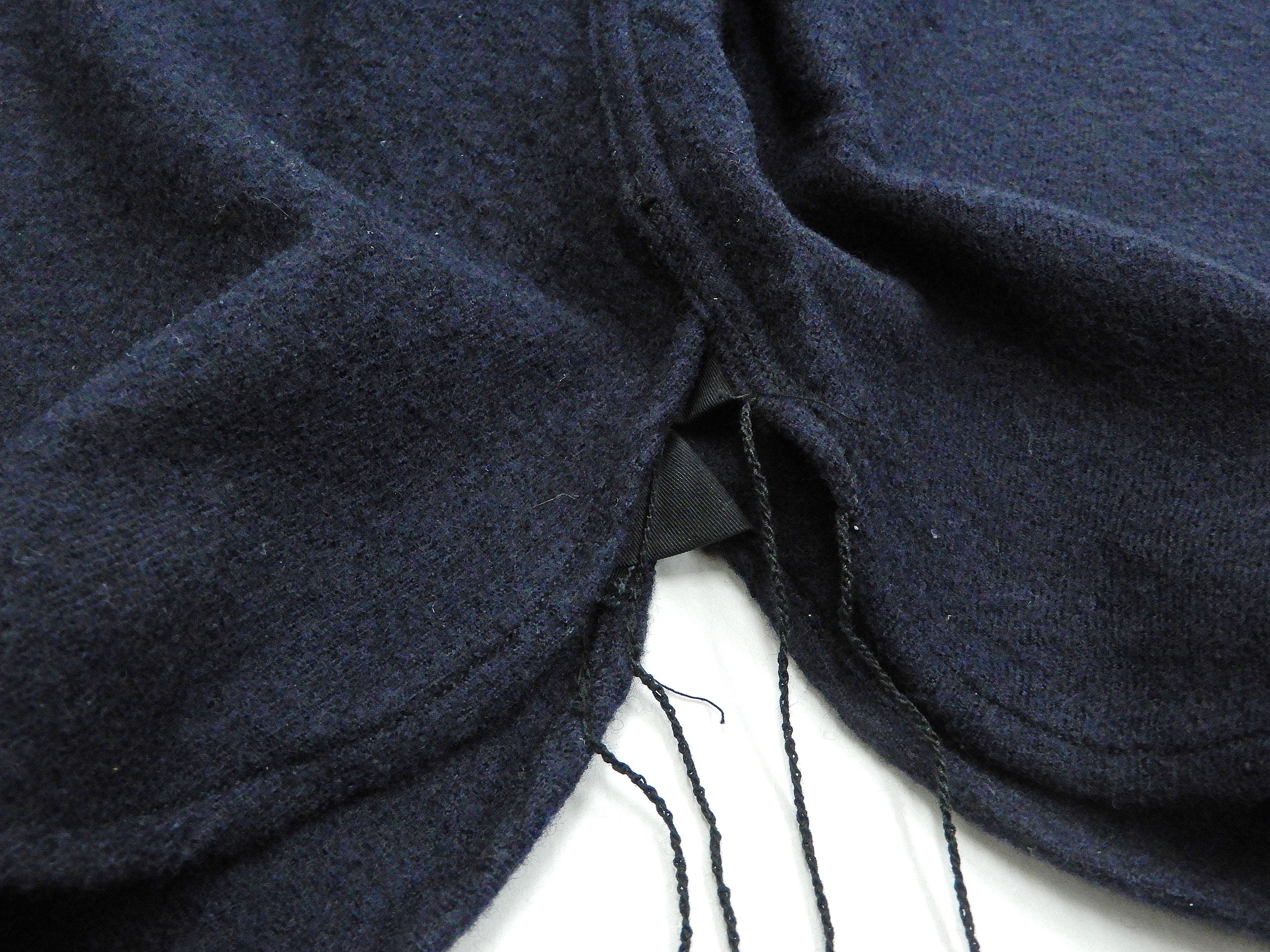 Buzz Rickson US Navy CPO Shirt Mens Plain Long Sleeve Wool-Flannel Shirt BR24961 Navy-Blue - Image 10