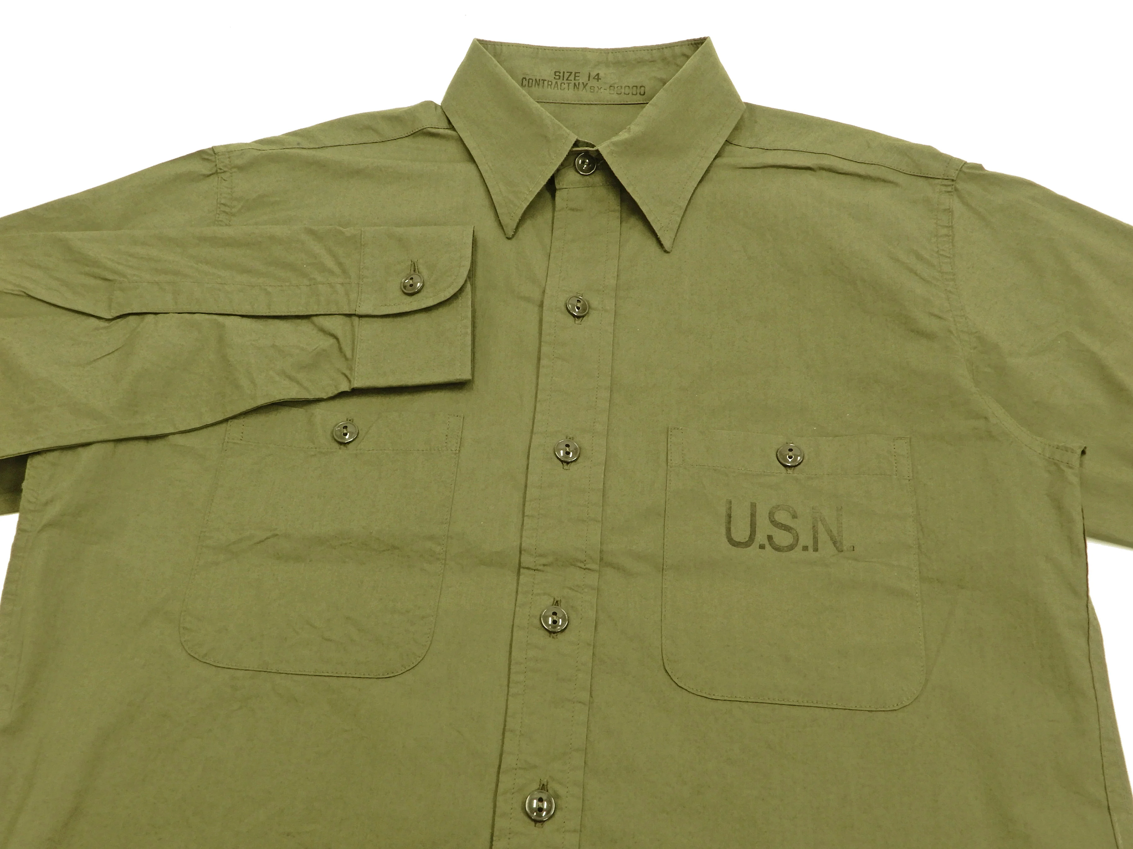 Buzz Rickson Utility Shirt Type N-3 Men's U.S.Navy Military Long Sleeves BR28219 - Image 6