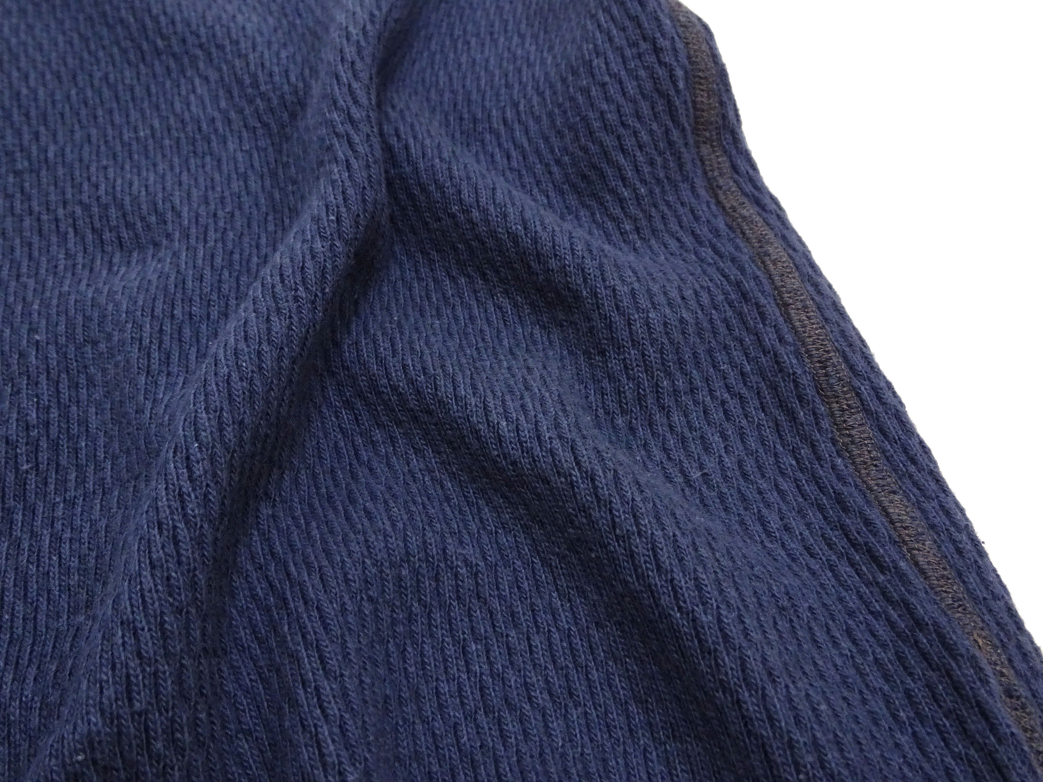 Buzz Rickson Waffle-Knit Thermal T-Shirt Men's Casual Long Sleeve Plain Crew Neck Waffle Tee BR63755 128 Navy-Blue - Image 6