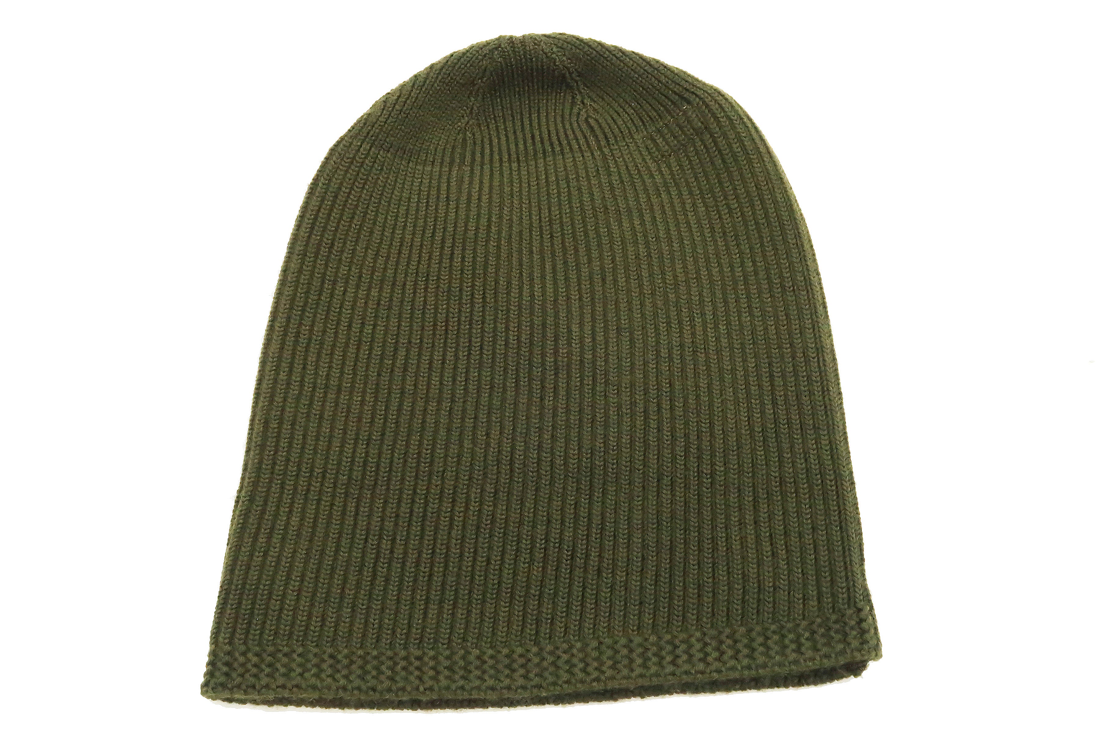 Buzz Rickson Watch Cap Men's Wool Winter Knit Hat USAAF A-4 Mechanics Cap with Stencil BR02722 Olive - Image 4