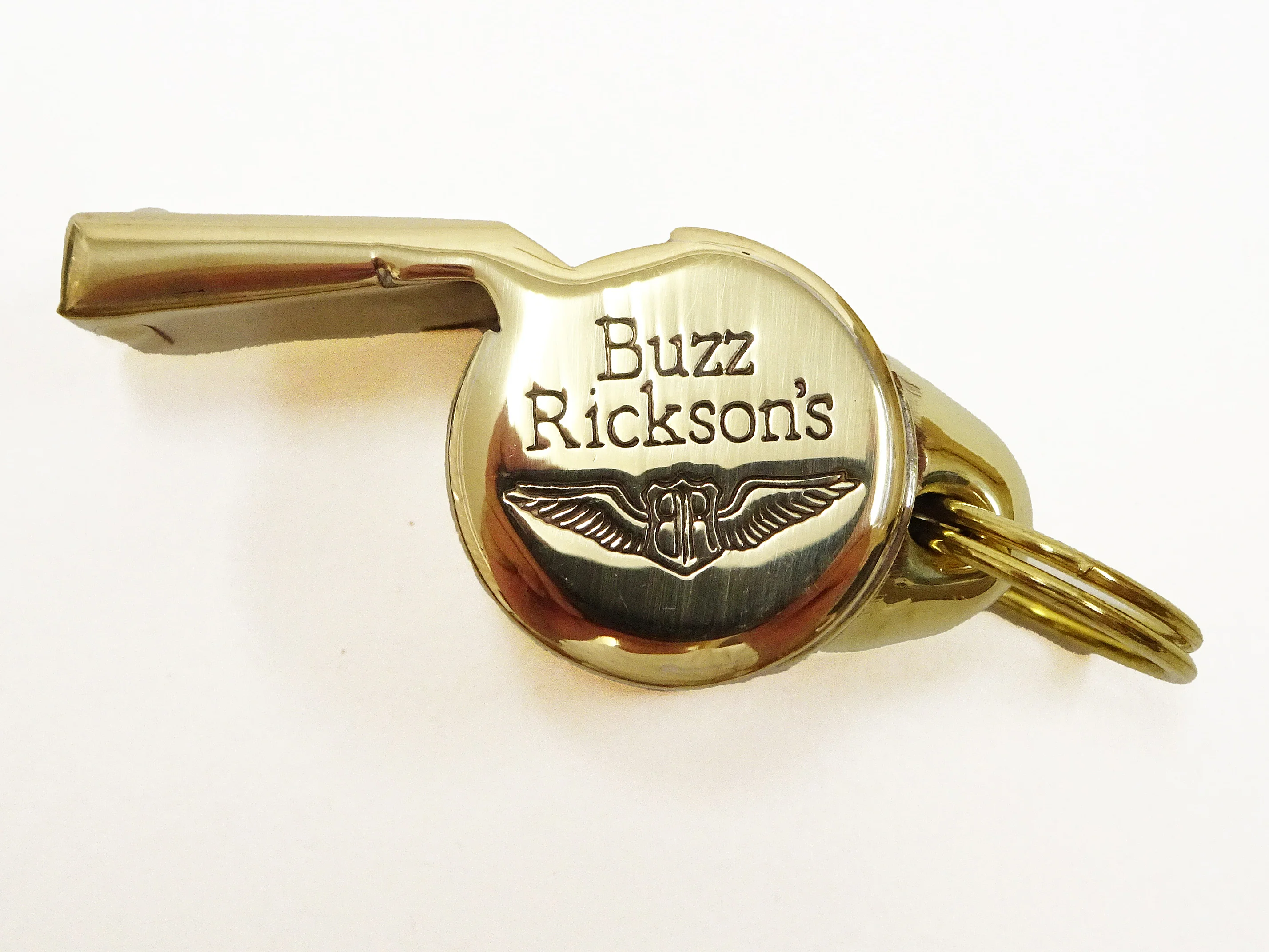 Buzz Rickson Whistle Acme Thunderer WWII Military Air Force Pilot Style Brass Whistle with Split Ring BR02763 - Image 5