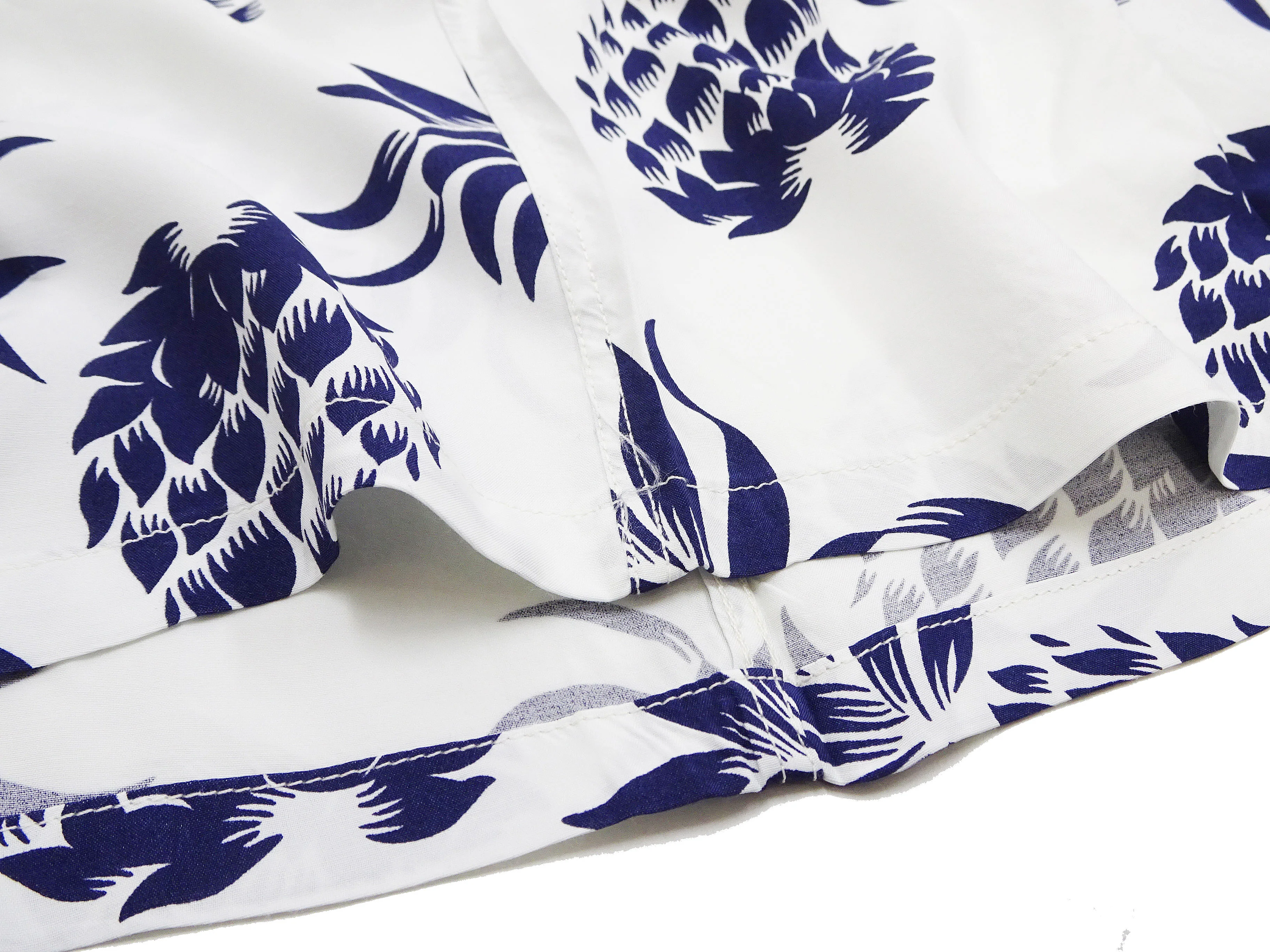 Duke Kahanamoku Hawaiian Shirt Men's Duke's Pineapple Short Sleeve Rayon Aloha Shirt DK36201 105 Off-White - Image 10