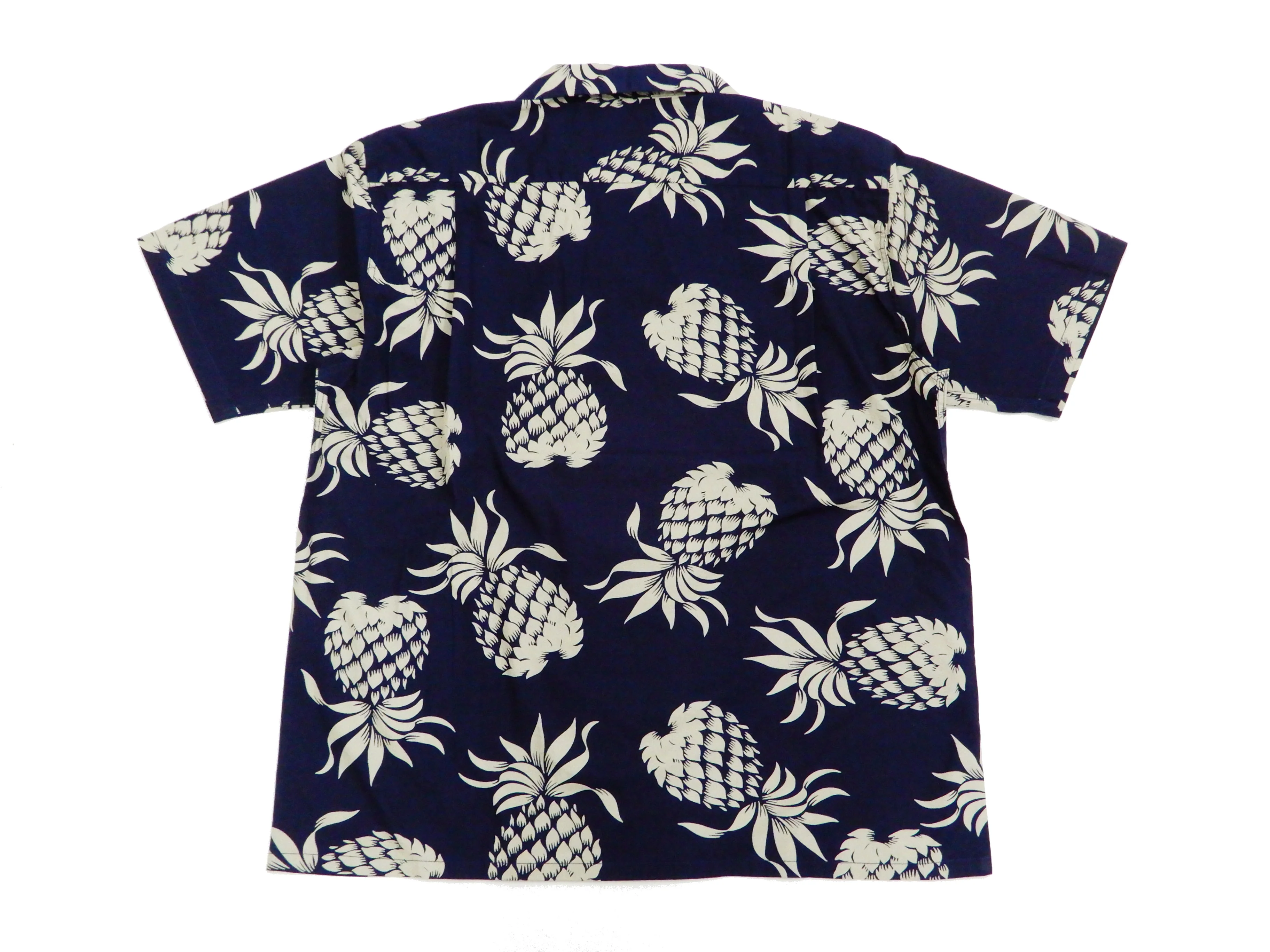 Duke Kahanamoku Men's Cotton Hawaiian Shirt Pineapple Short Sleeve Aloha Shirt DK37811 Navy-Blue - Image 10