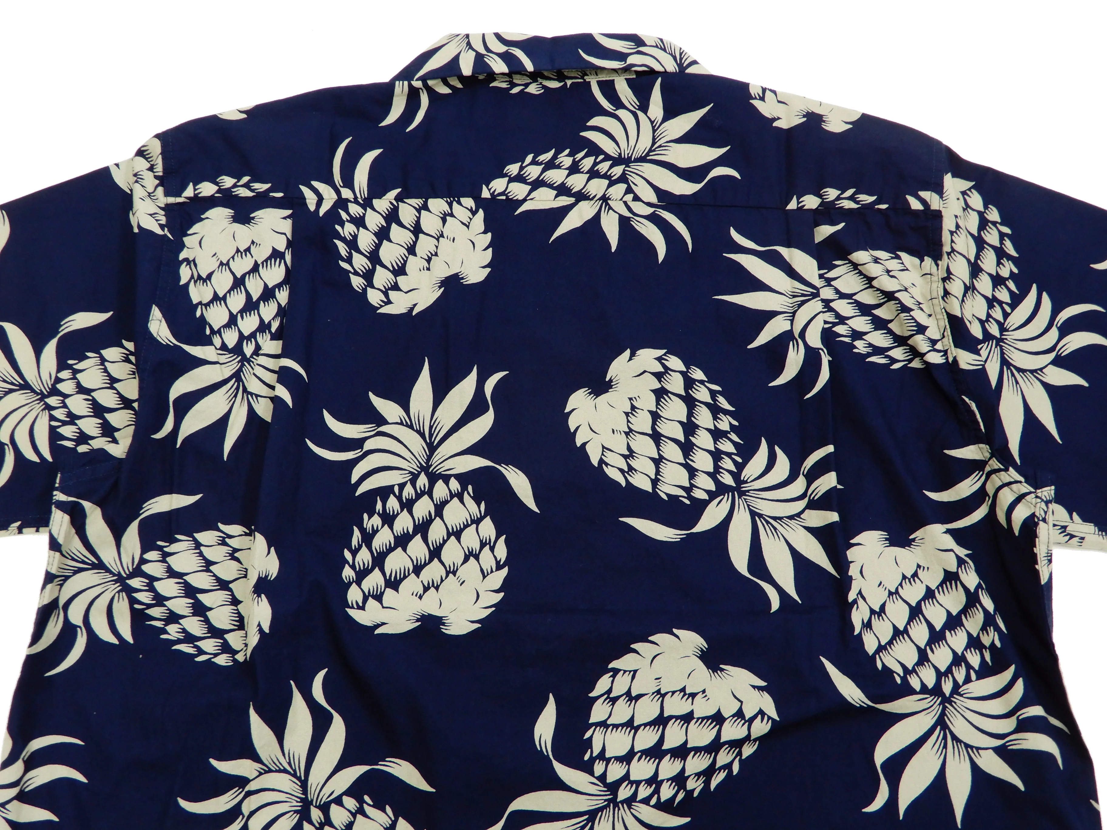 Duke Kahanamoku Men's Cotton Hawaiian Shirt Pineapple Short Sleeve Aloha Shirt DK37811 Navy-Blue - Image 11