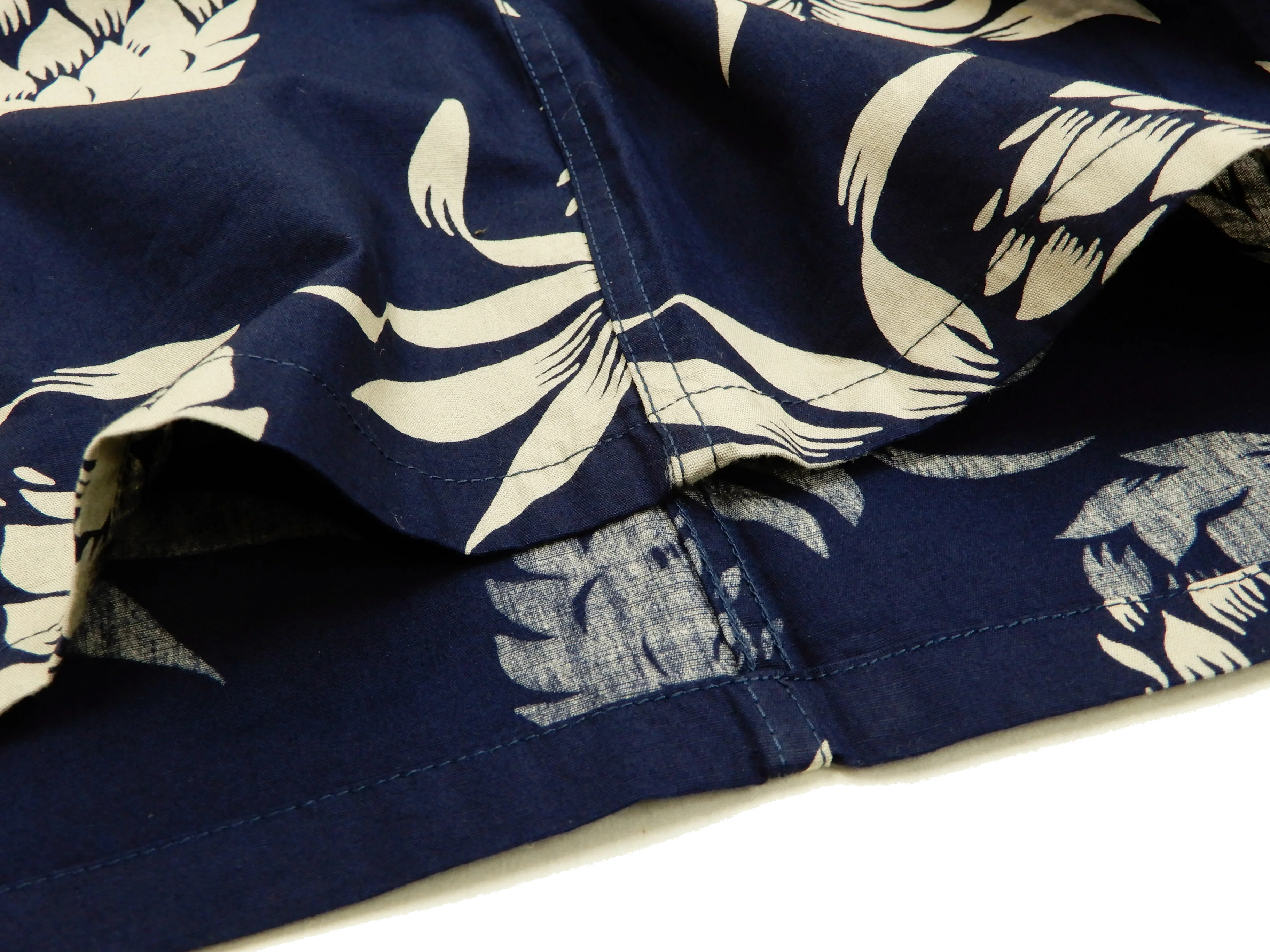 Duke Kahanamoku Men's Cotton Hawaiian Shirt Pineapple Short Sleeve Aloha Shirt DK37811 Navy-Blue - Image 9