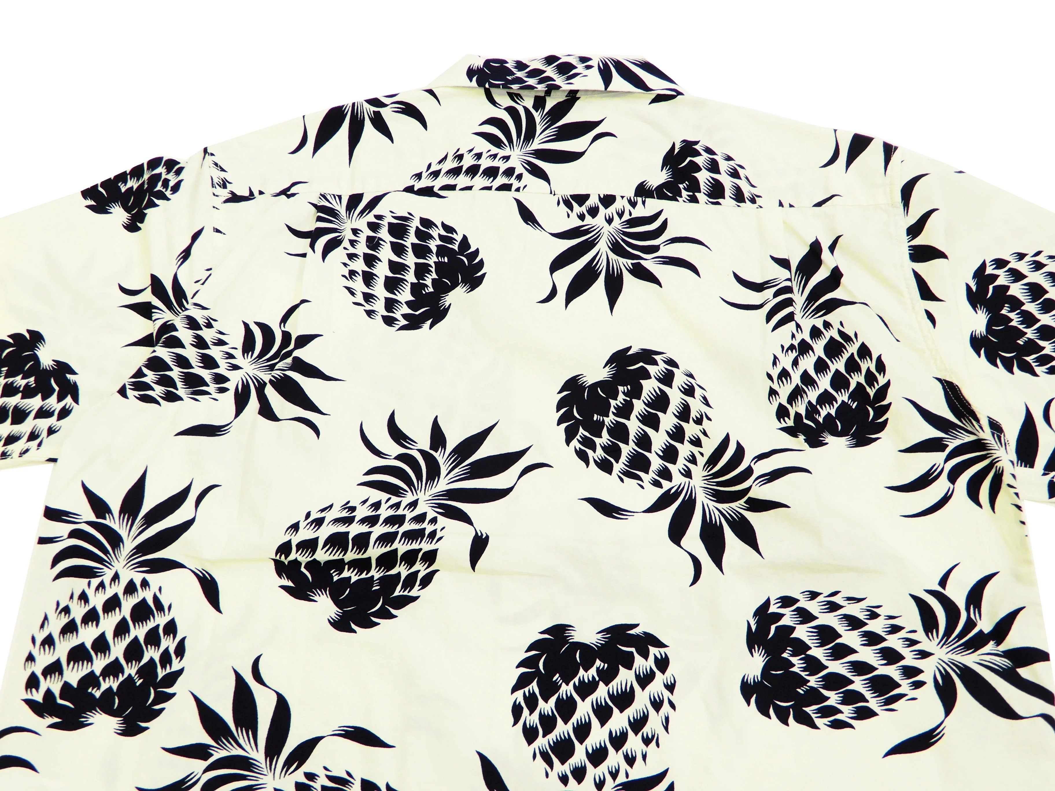 Duke Kahanamoku Men's Cotton Hawaiian Shirt Pineapple Short Sleeve Aloha Shirt DK37811 Off-White - Image 11