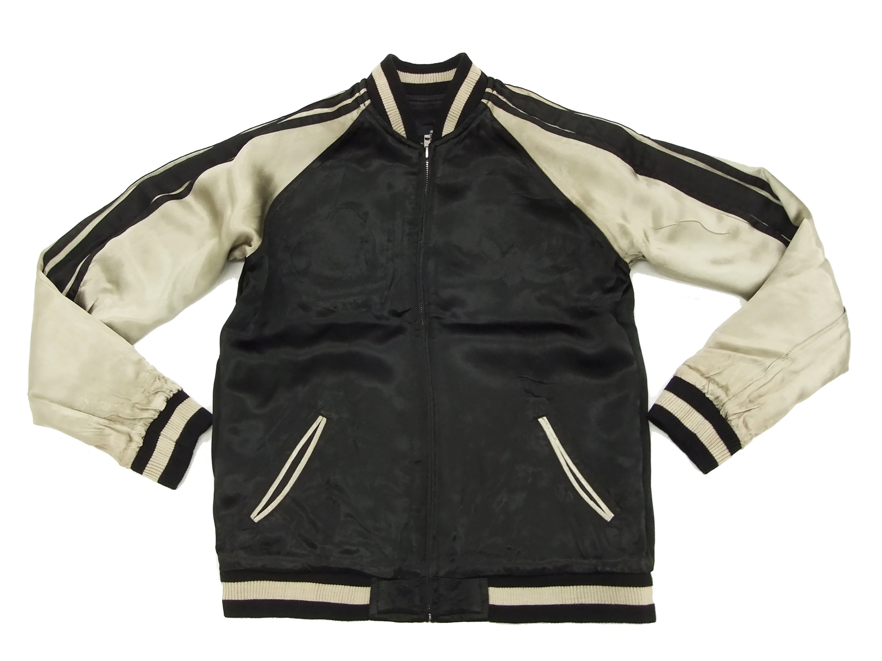 Hanatabi Gakudan Men's Japanese Souvenir Jacket Japanese Buddhism Sukajan Script SSJ-012 - Image 12