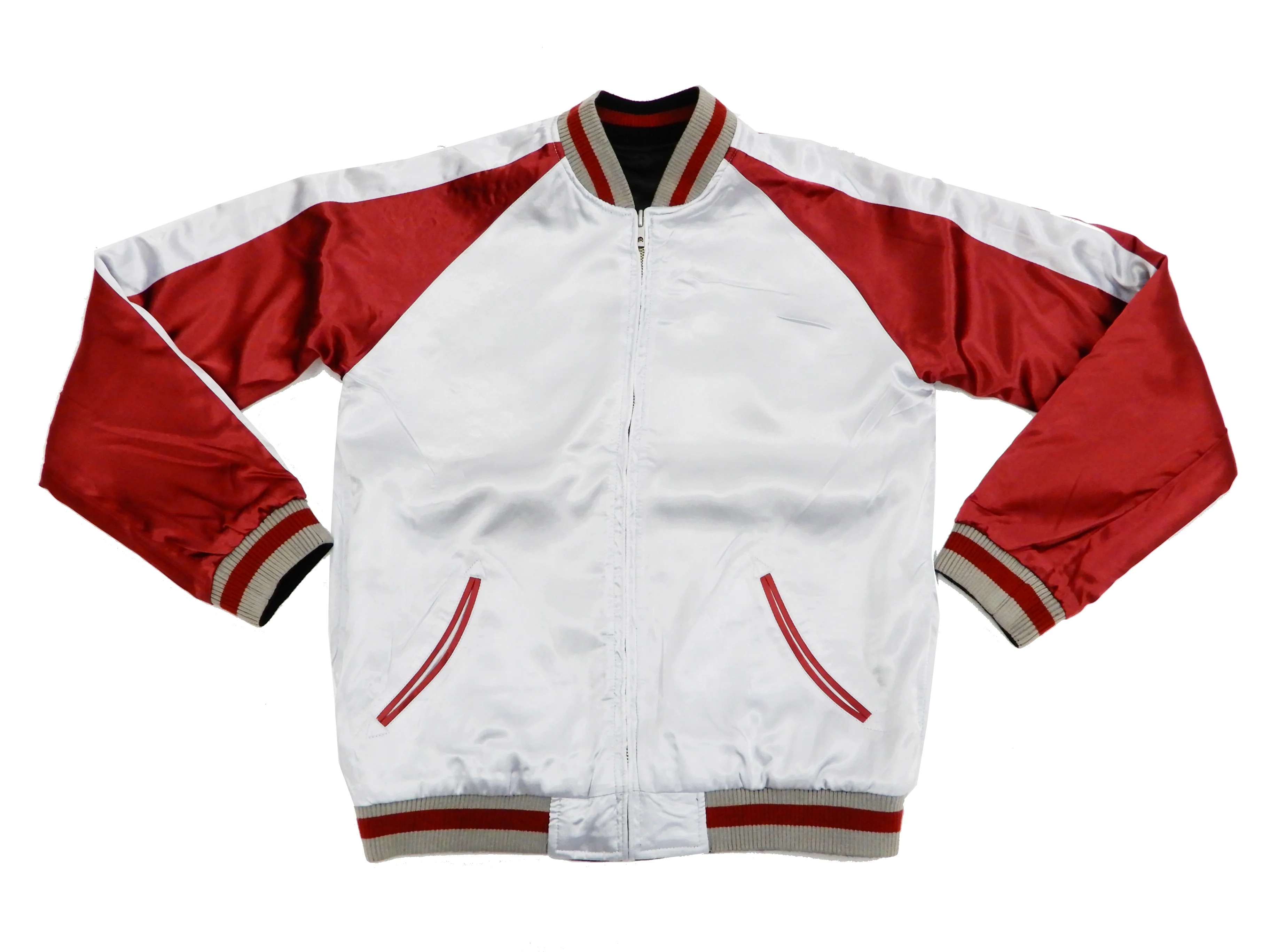 Hanatabi Gakudan Men's Japanese Souvenir Jacket Japanese Cat Art Sukajan Script SSJ-519 - Image 14