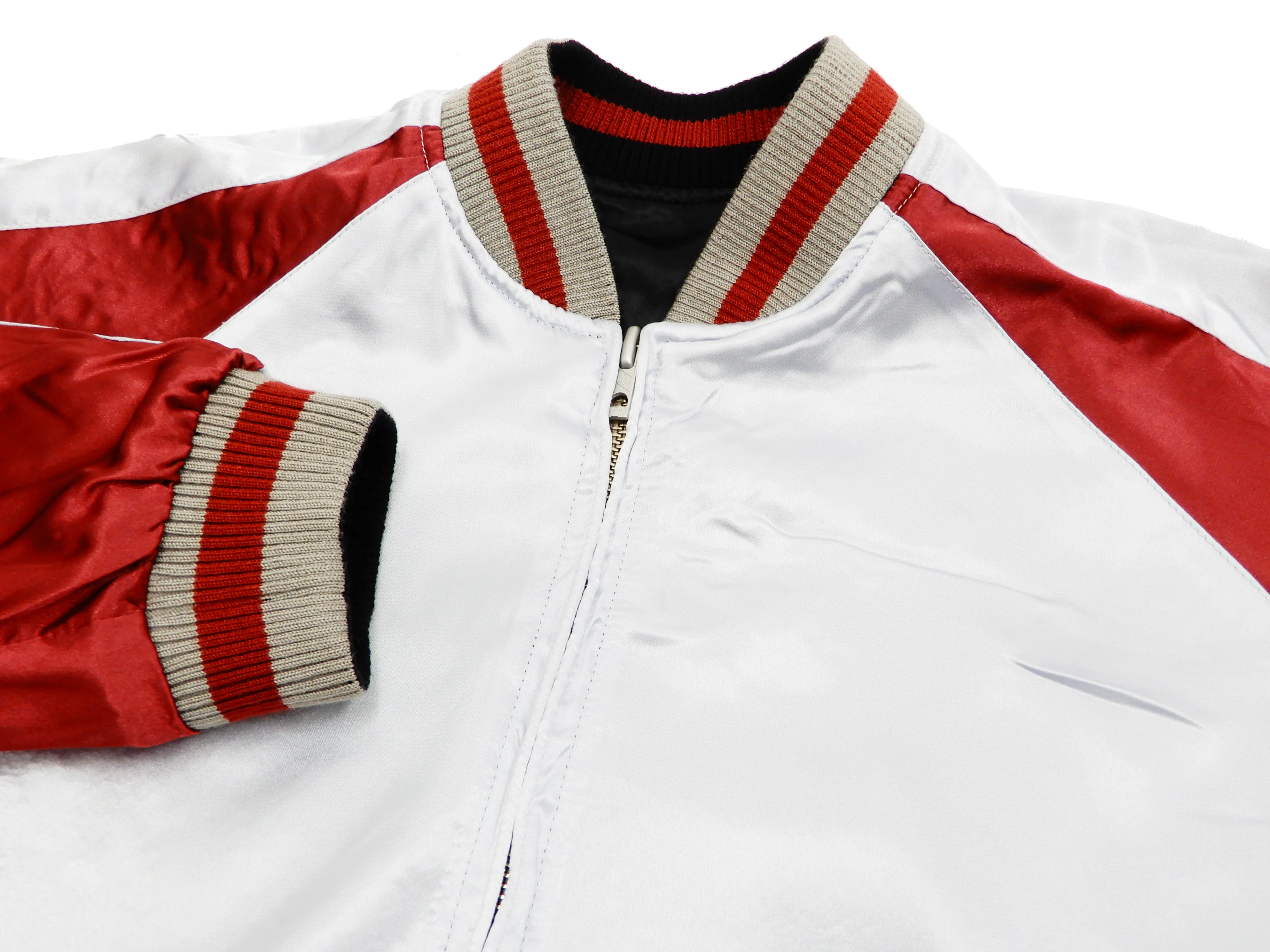 Hanatabi Gakudan Men's Japanese Souvenir Jacket Japanese Cat Art Sukajan Script SSJ-519 - Image 15