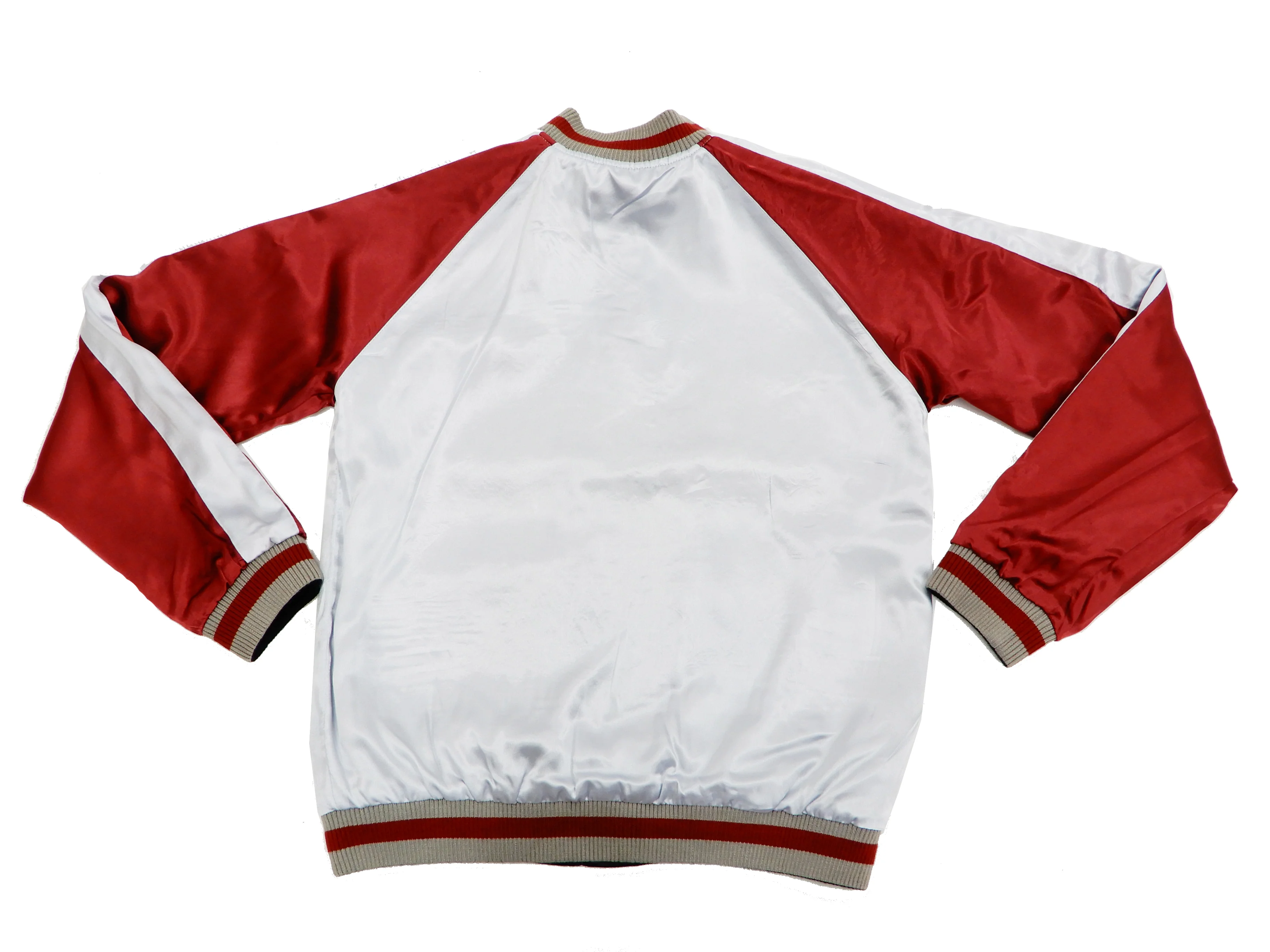 Hanatabi Gakudan Men's Japanese Souvenir Jacket Japanese Cat Art Sukajan Script SSJ-519 - Image 16
