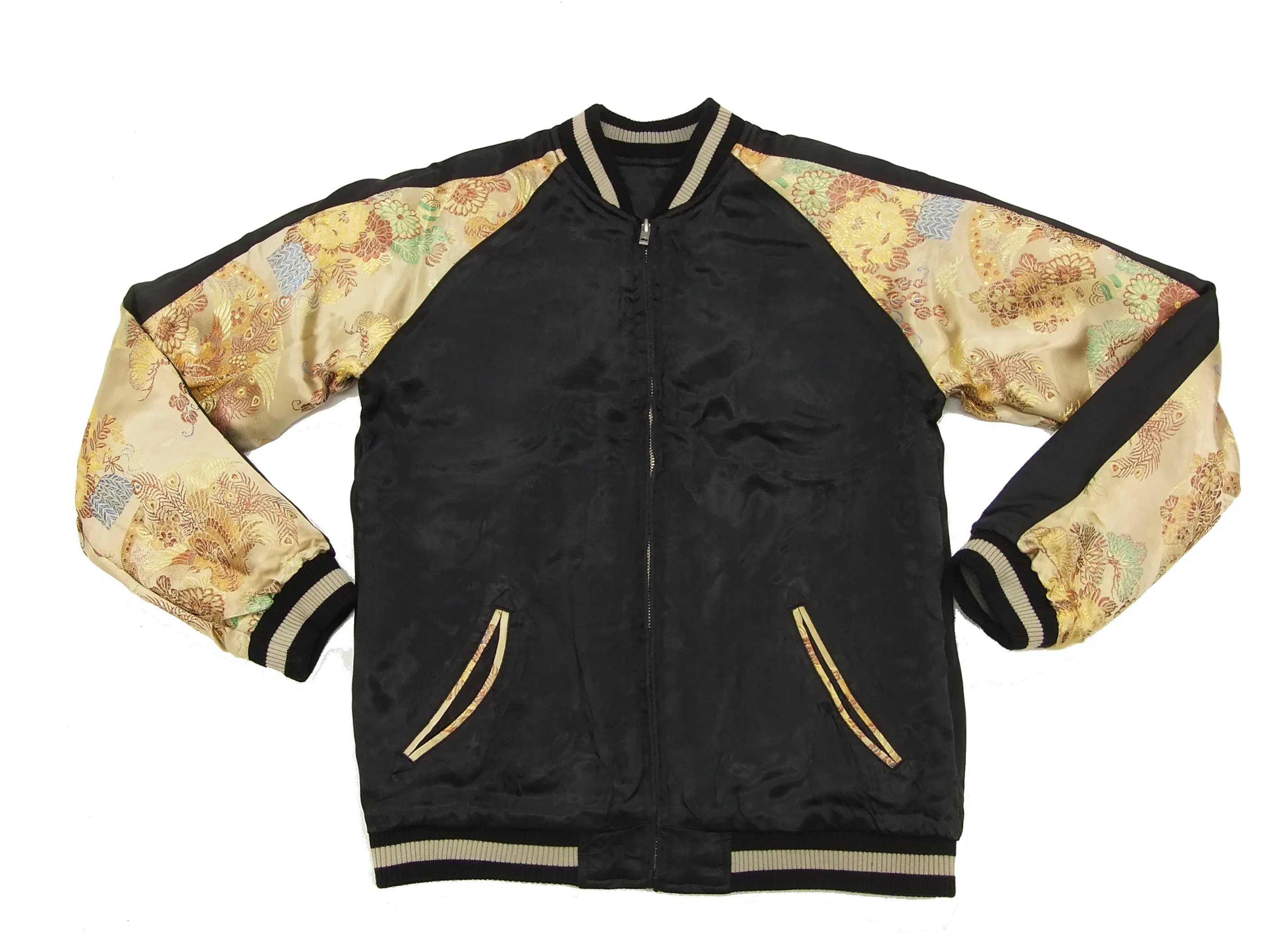 Hanatabi Gakudan Men's Japanese Souvenir Jacket Japanese Dragon Sukajan Script SSJ-001 - Image 14
