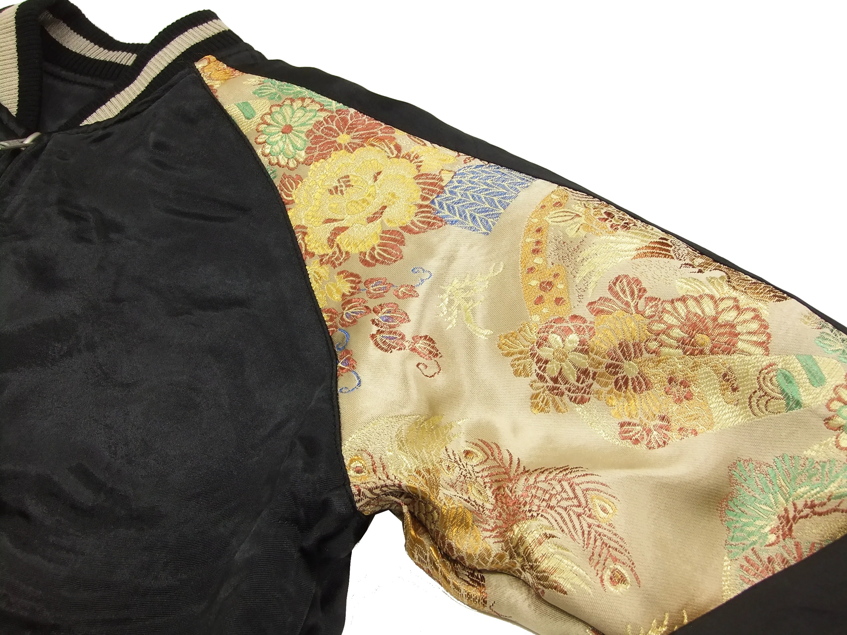 Hanatabi Gakudan Men's Japanese Souvenir Jacket Japanese Dragon Sukajan Script SSJ-001 - Image 15