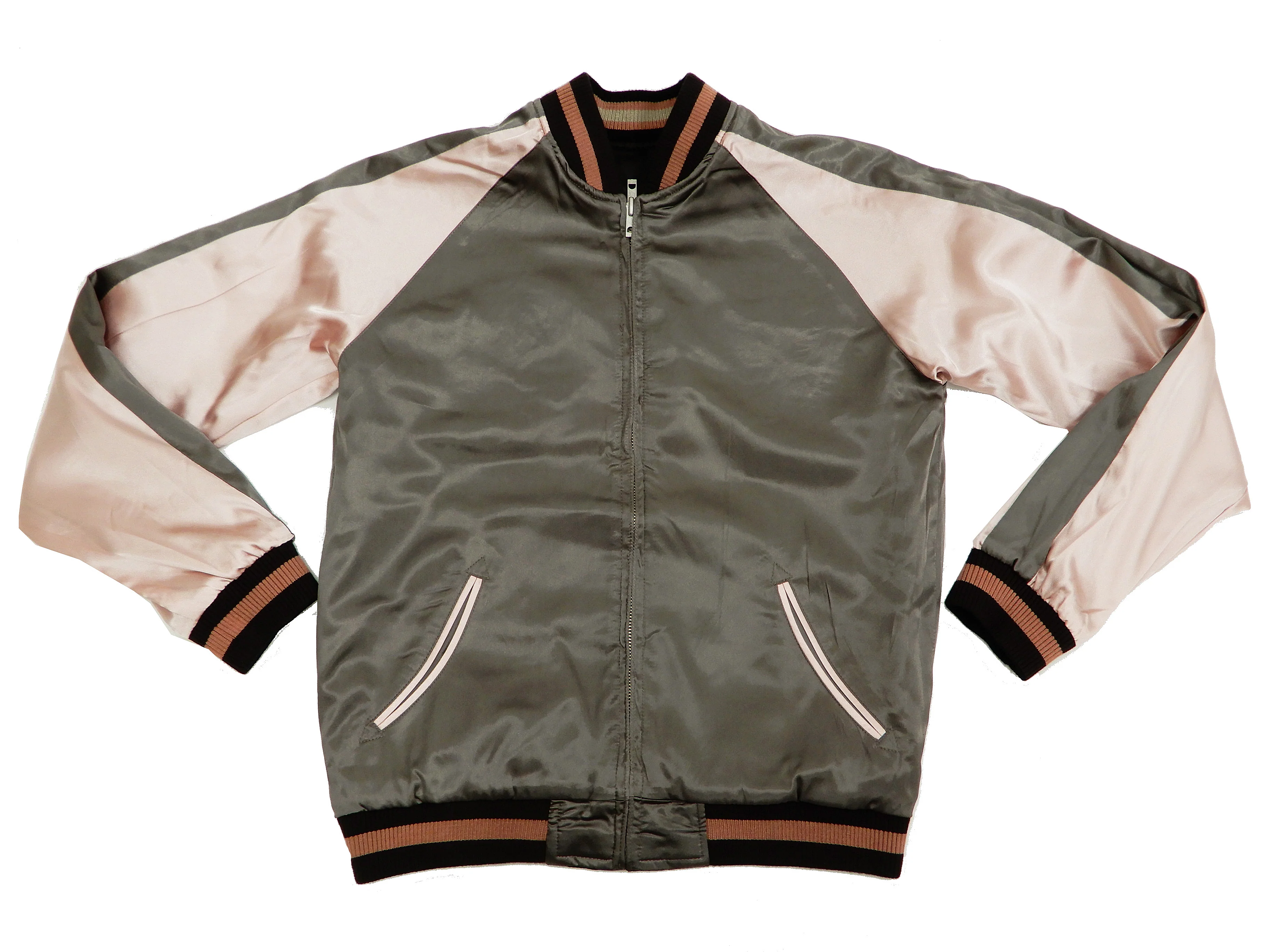 Hanatabi Gakudan Men's Japanese Souvenir Jacket Japanese Goldfish Art Sukajan Script SSJ-517 - Image 12