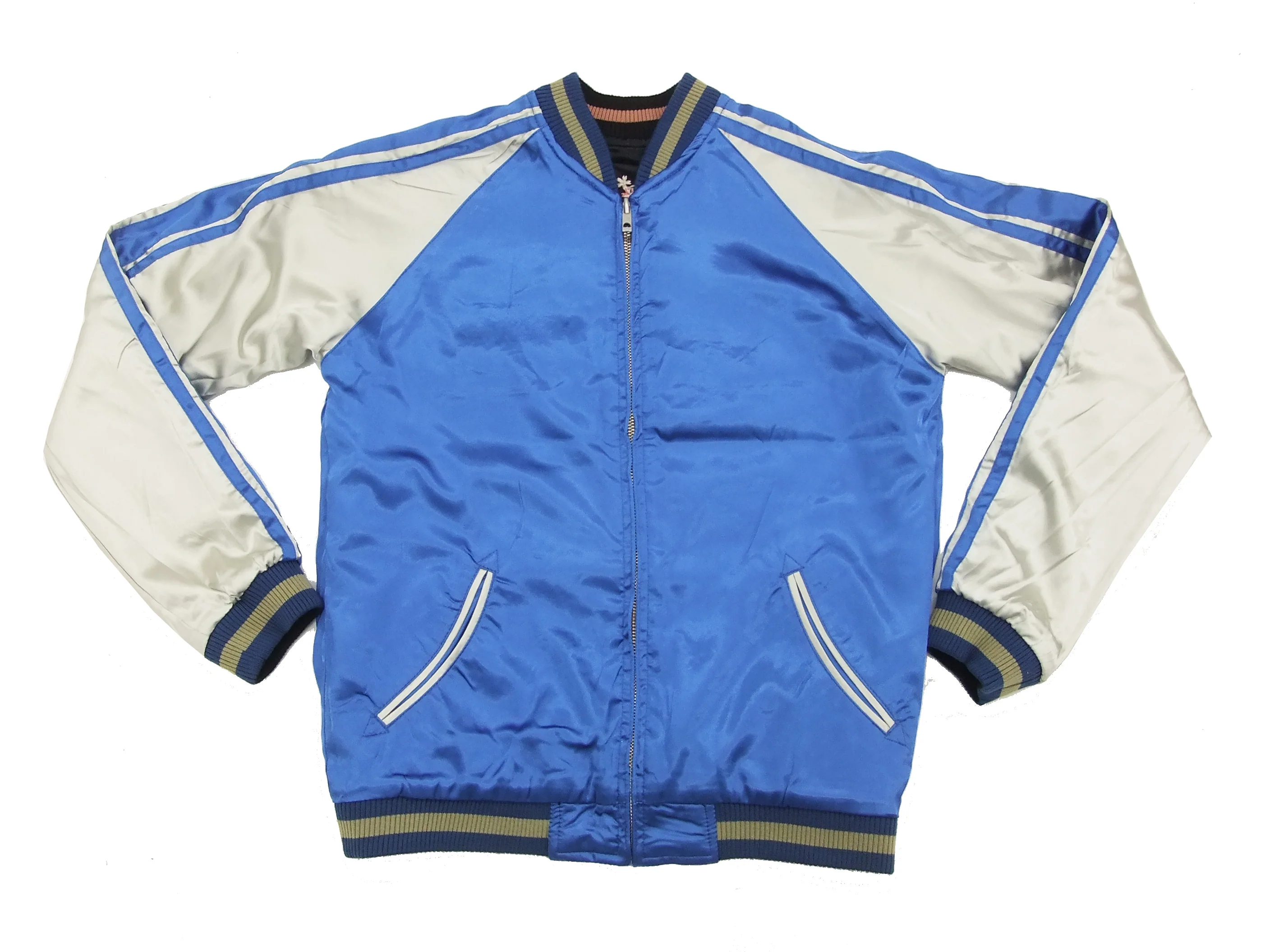 Hanatabi Gakudan Men's Japanese Souvenir Jacket Japanese Goldfish Sukajan Script SSJ-501 - Image 14