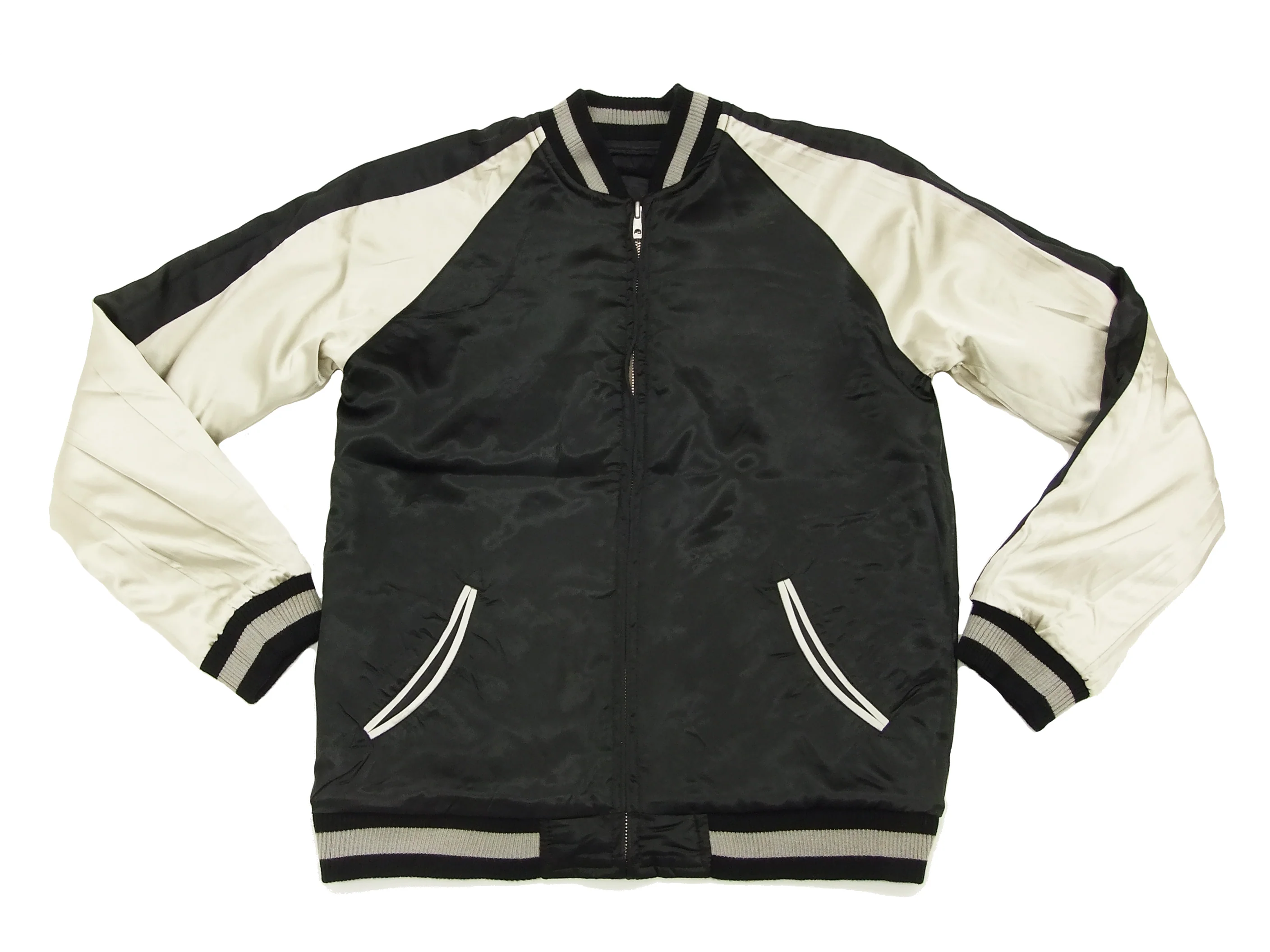 Hanatabi Gakudan Men's Japanese Souvenir Jacket Japanese goldfish Sukajan Script SSJ-502 - Image 12