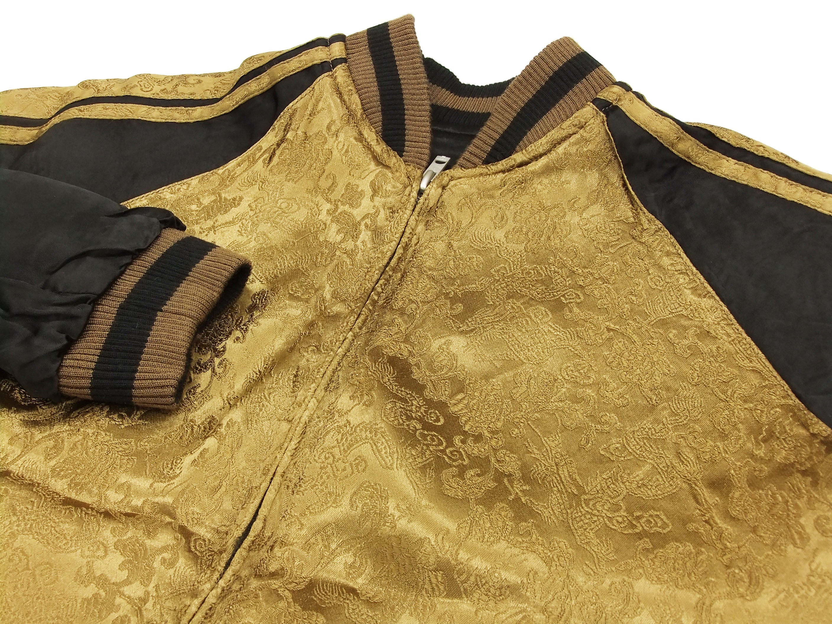 Hanatabi Gakudan Men's Japanese Souvenir Jacket Japanese Owl Sukajan Script SSJ-009 - Image 13