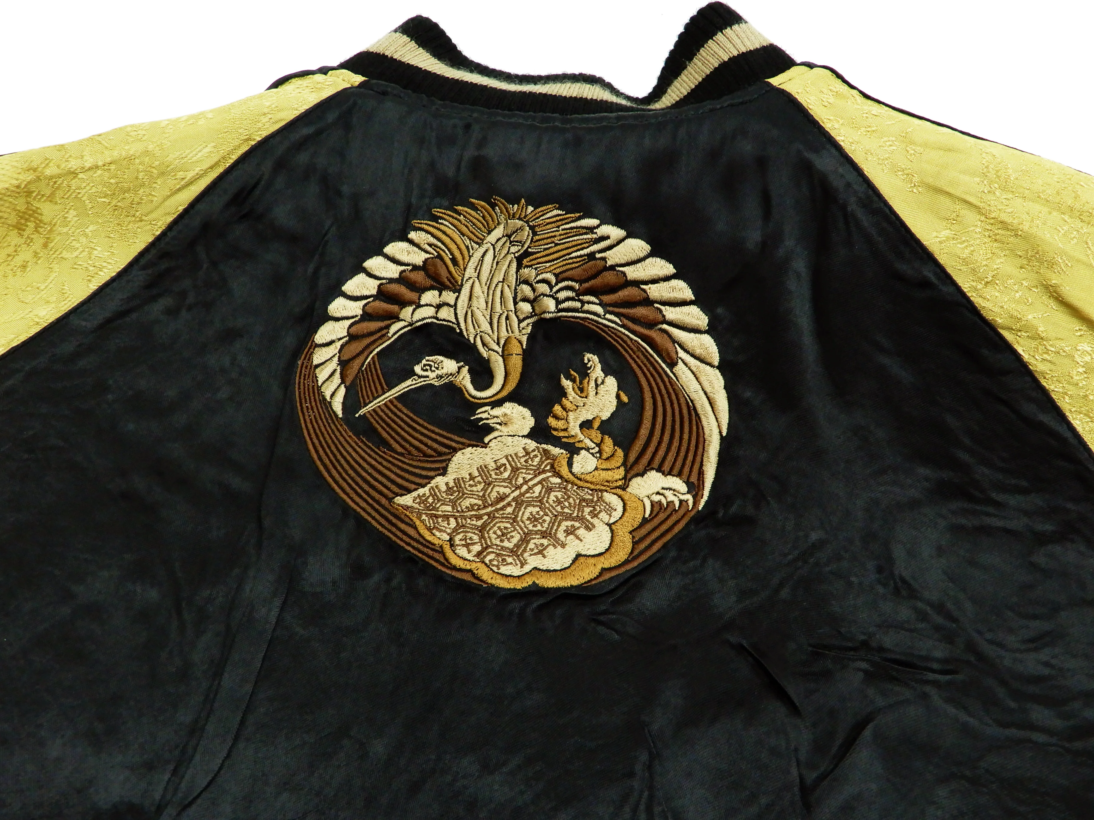 Hanatabi Gakudan Men's Japanese Souvenir Jacket Japanese Phoenixn Sukajan Script SSJ-004 - Image 15