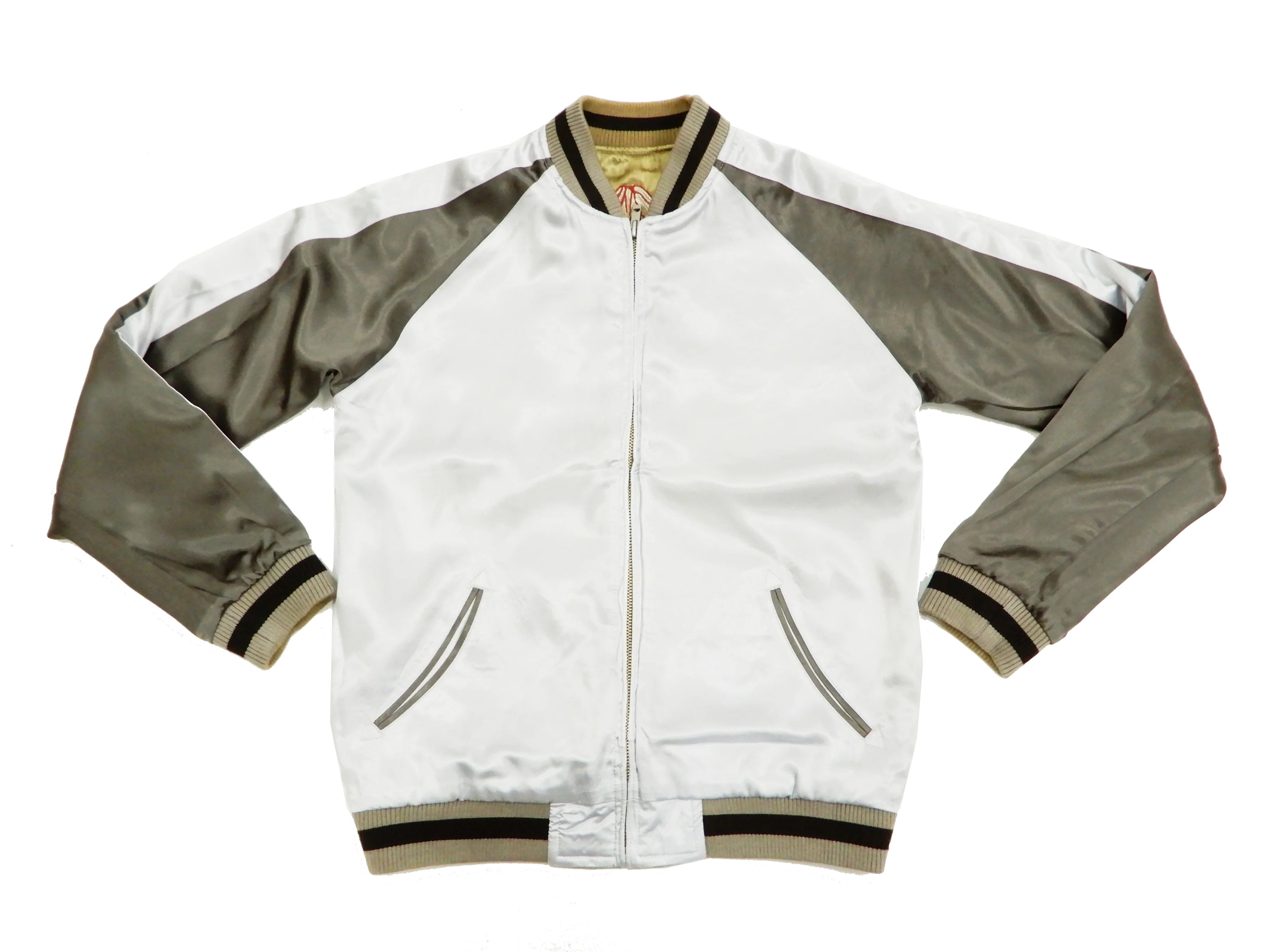 Hanatabi Gakudan Men's Japanese Souvenir Jacket Kintaro and the Giant Carp Sukajan Script SSJ-518 - Image 13