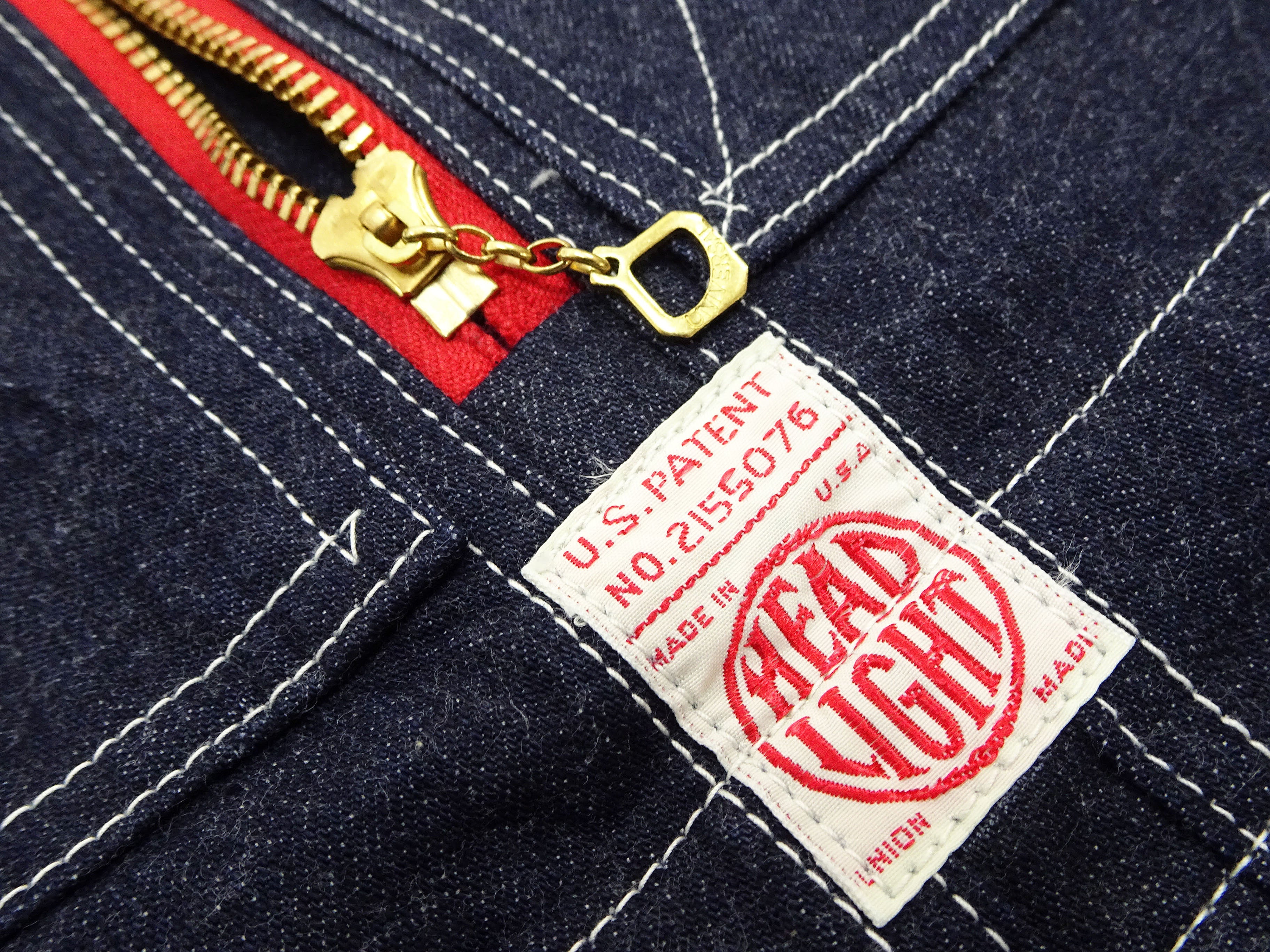 HEADLIGHT Overalls Men's Casual Unlined 11 Oz. Denim Low-back Bib Overalls with X-back Suspender Straps Toyo Enterprises HD42554 421A One-Wash - Image 12