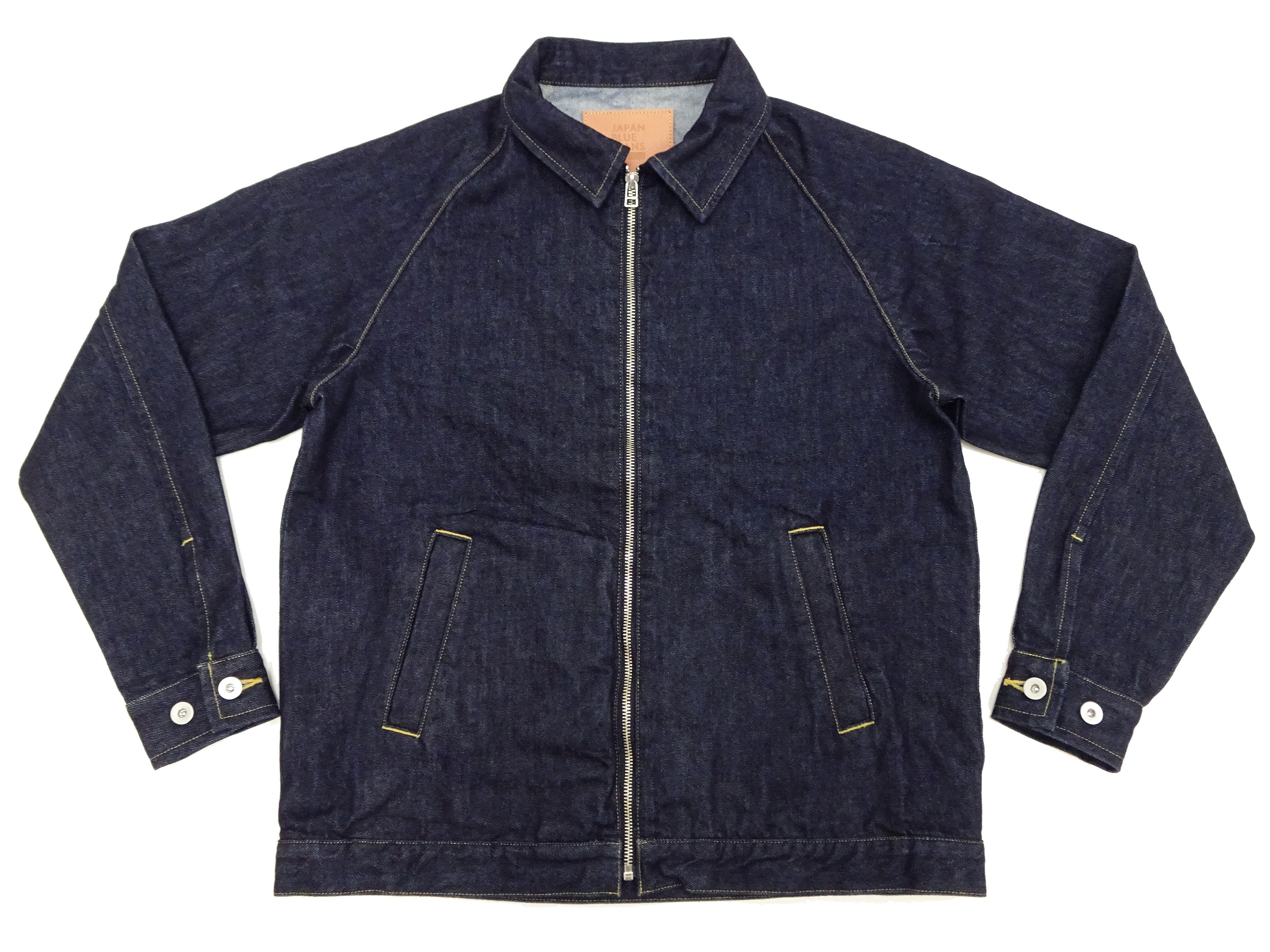 Japan Blue Jeans Denim Jacket JBOT1342 Men's Lightweight Zip-Front Jean Jacket JBOT1342 Indigo - Image 7