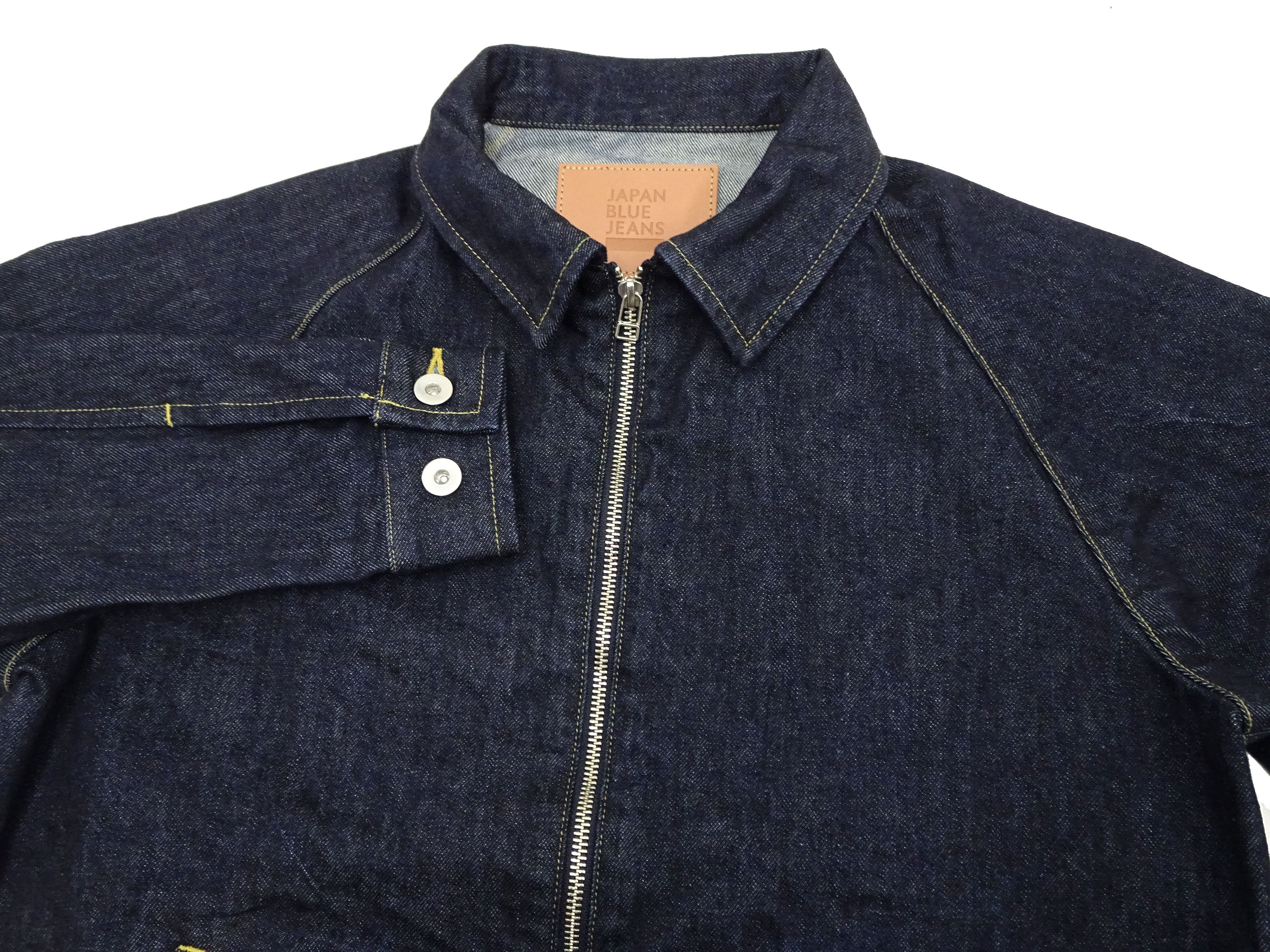 Japan Blue Jeans Denim Jacket JBOT1342 Men's Lightweight Zip-Front Jean Jacket JBOT1342 Indigo - Image 8
