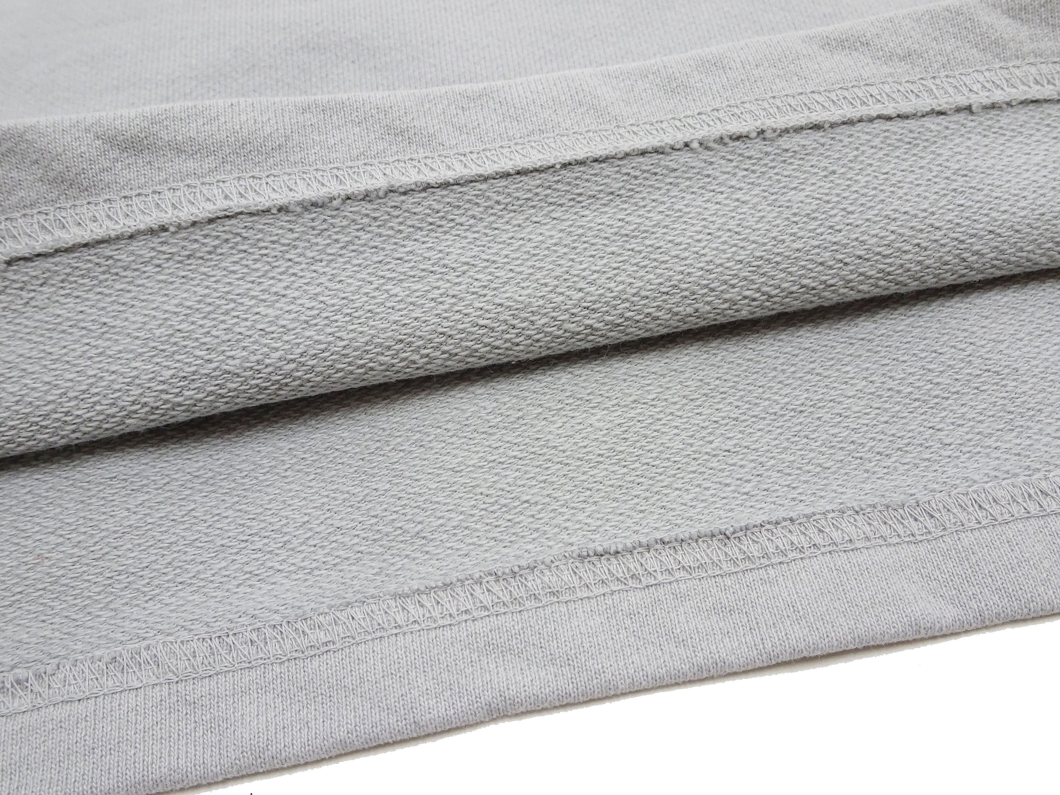 Japan Blue Jeans Long Sleeve French Terry T-Shirt Men's Casual Plain Crew-Neck Raglan-Sleeve Inlay Shirt JBKN1001 Light-Gray - Image 11