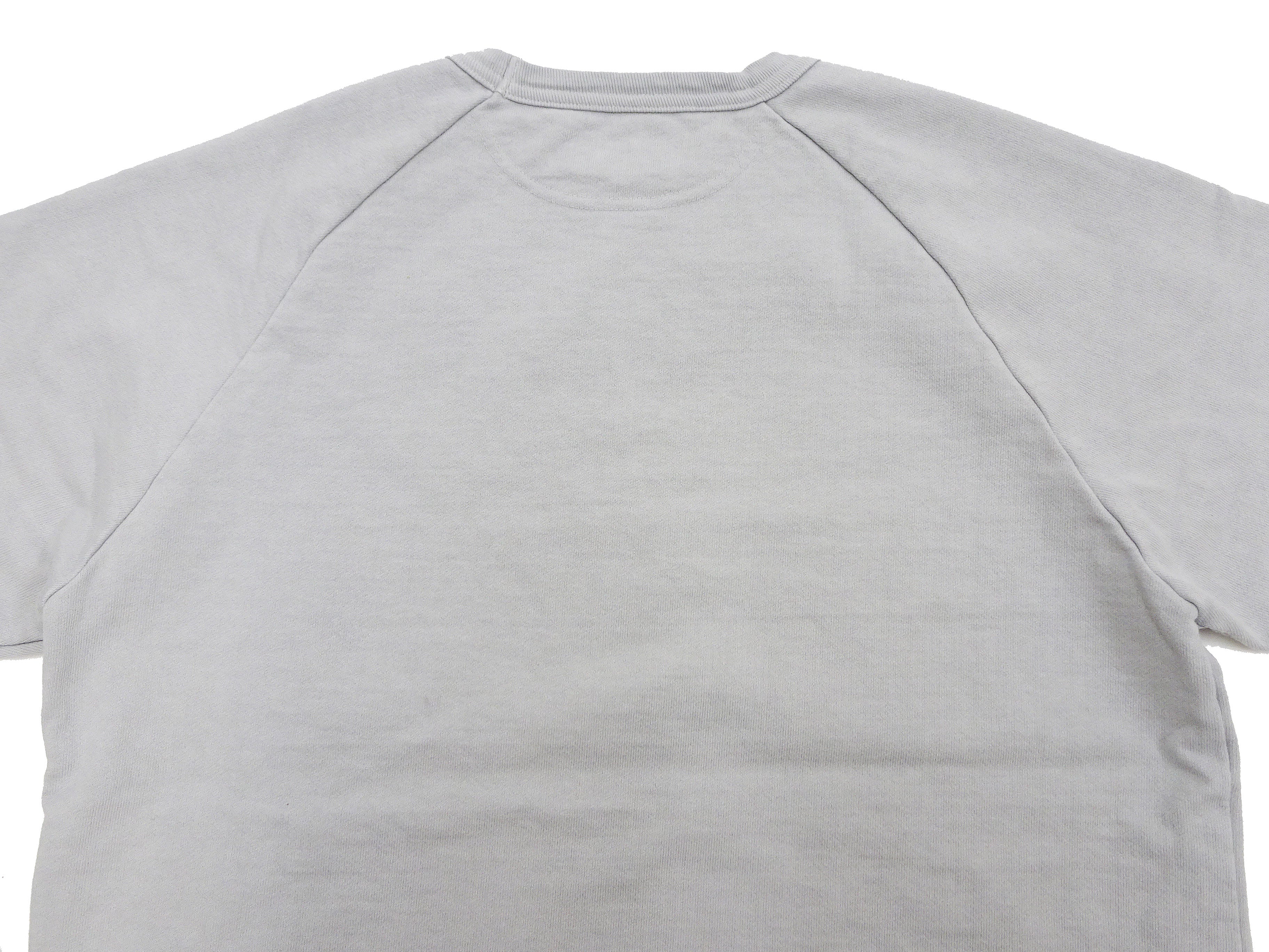 Japan Blue Jeans Long Sleeve French Terry T-Shirt Men's Casual Plain Crew-Neck Raglan-Sleeve Inlay Shirt JBKN1001 Light-Gray - Image 13