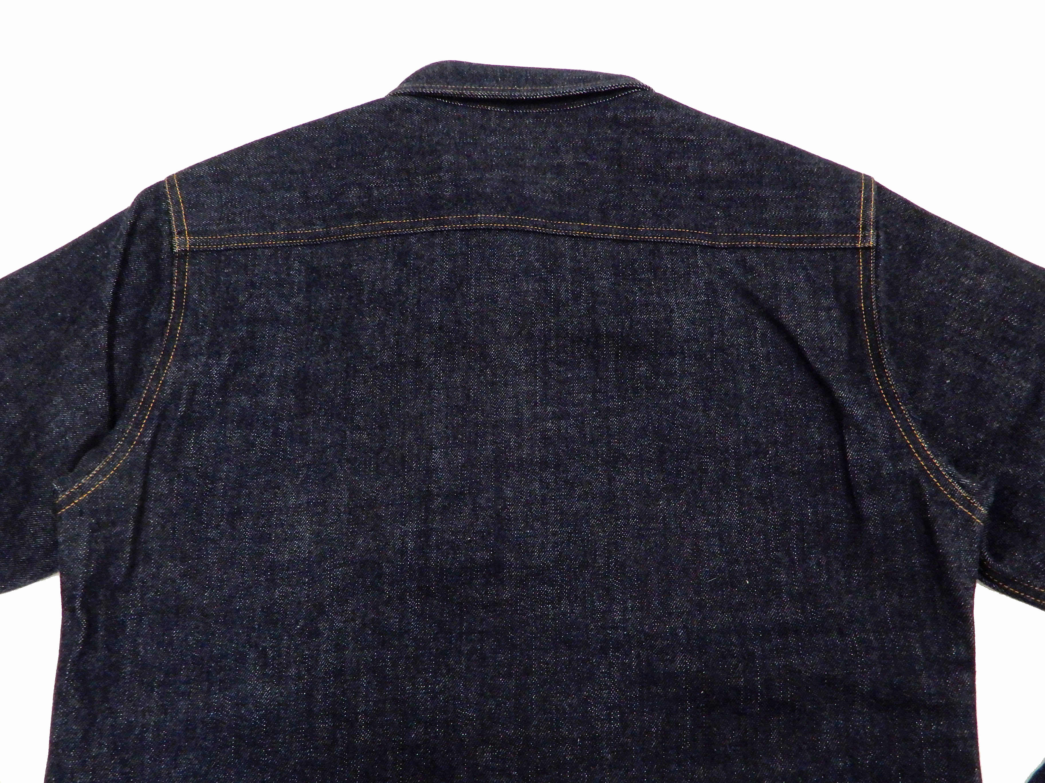 Kojima Genes Contrast Panel Shirt Men's Long Sleeve Two Tone Button Up Shirt rnb2081 RNB-2081 Camel Duck Canvas/Indigo Denim - Image 10