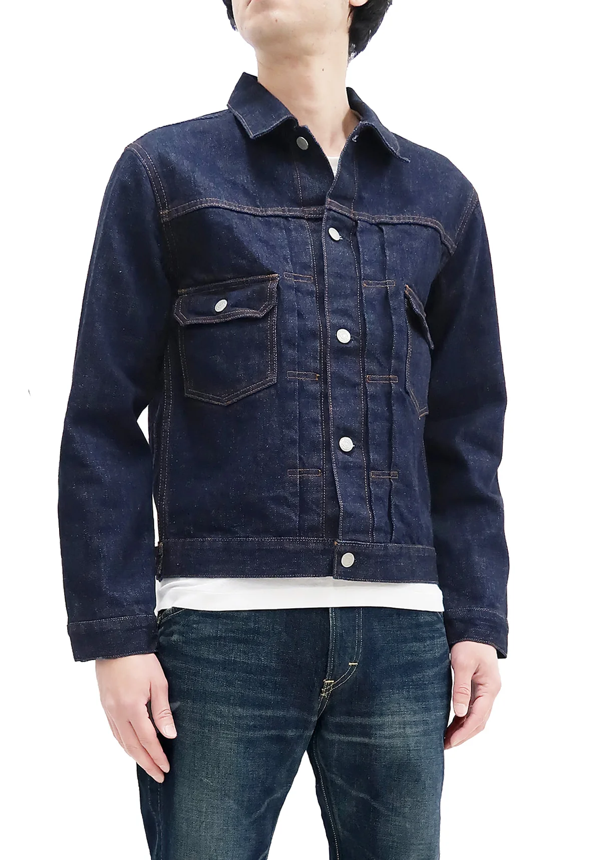 Kojima Genes Denim Jacket Men's 15oz Japanese Selvage Denim Type 2 Style Jean Jacket RNB-552 rnb552 - Image 4