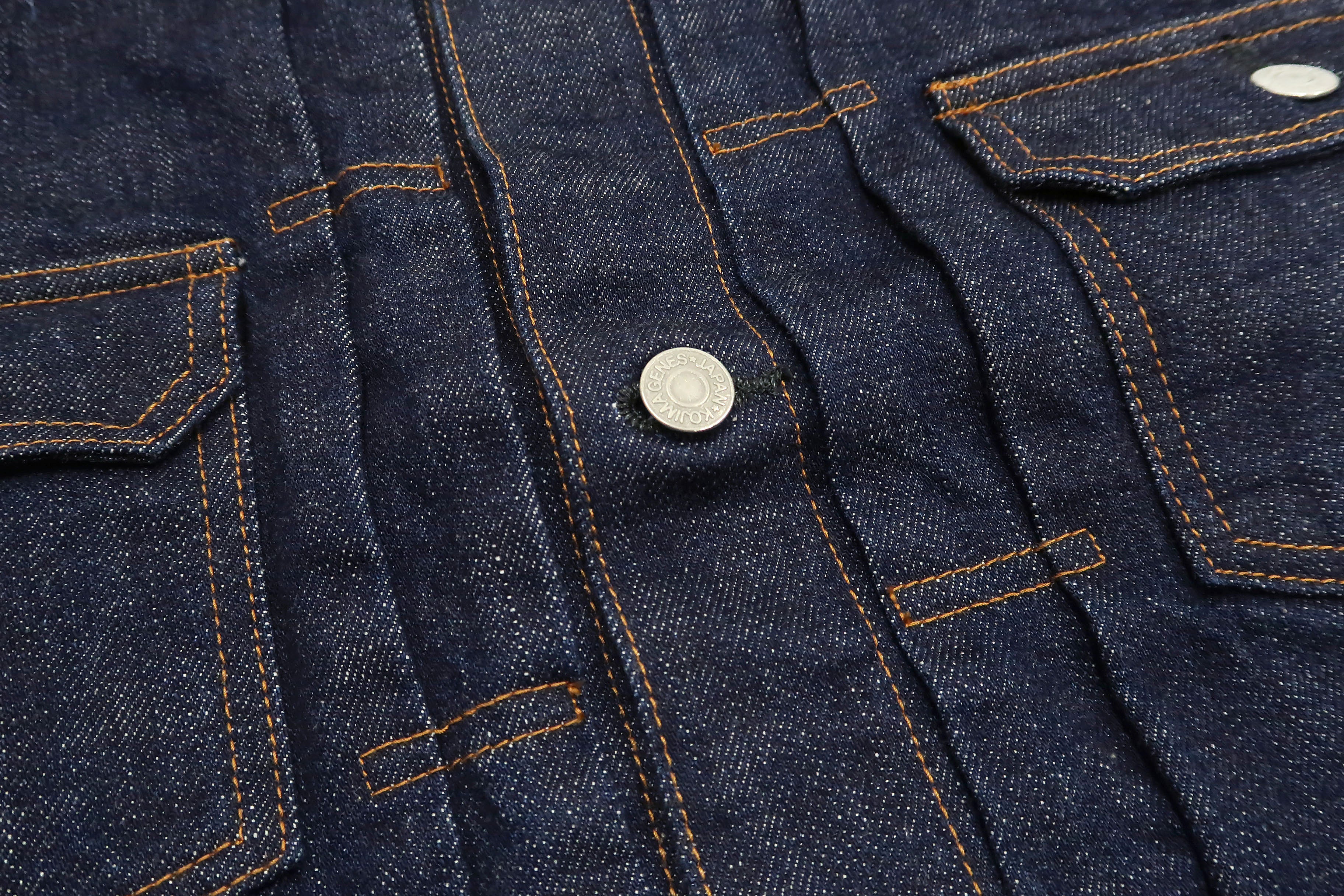 Kojima Genes Denim Jacket Men's 15oz Japanese Selvage Denim Type 2 Style Jean Jacket RNB-552 rnb552 - Image 9