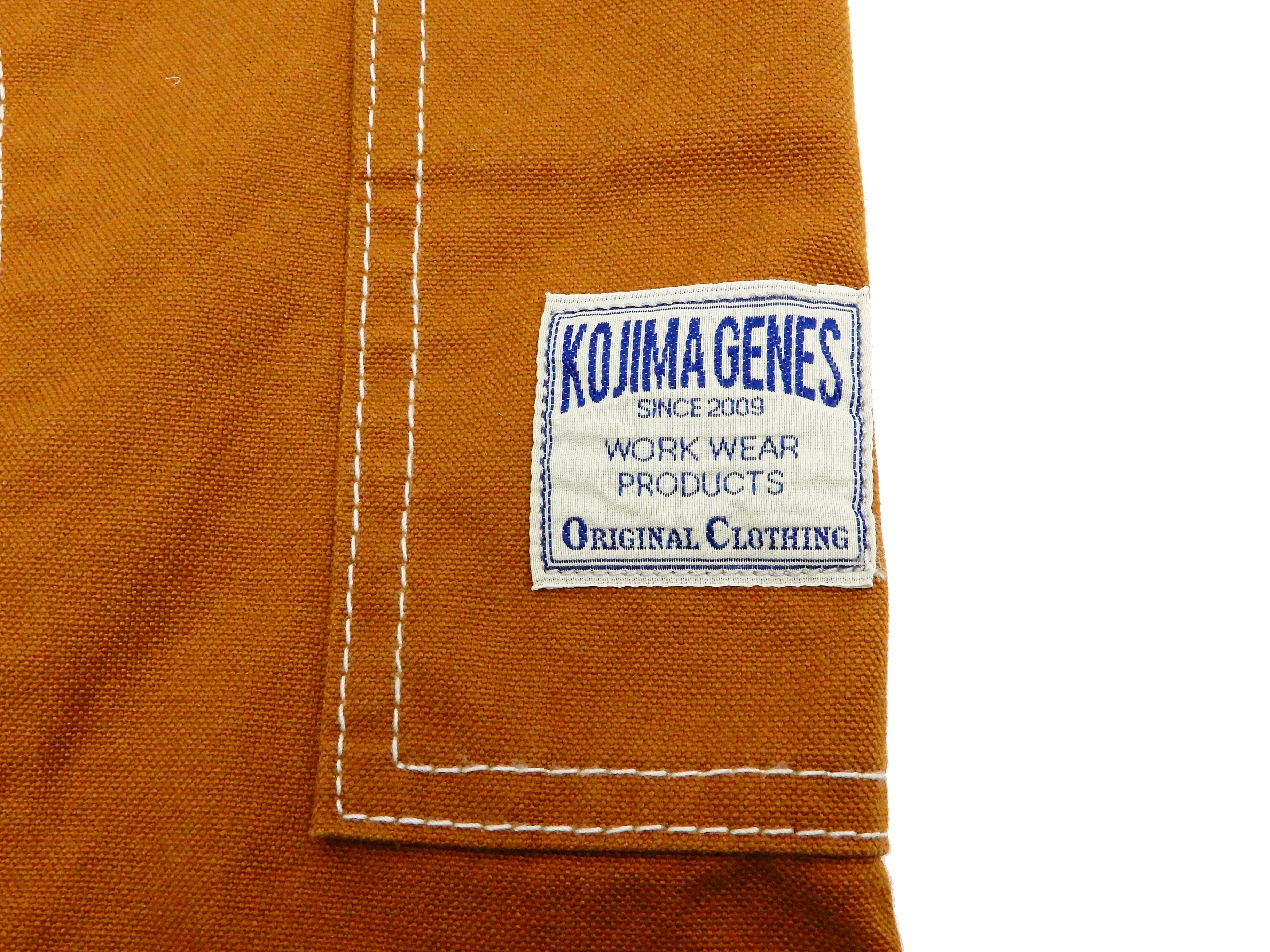 Kojima Genes Two Tone Panel Pants Men's Duck Carpenter Pants with Contrast Inside Leg Panel rnb1081f RNB-1081F Brown/Beige - Image 14