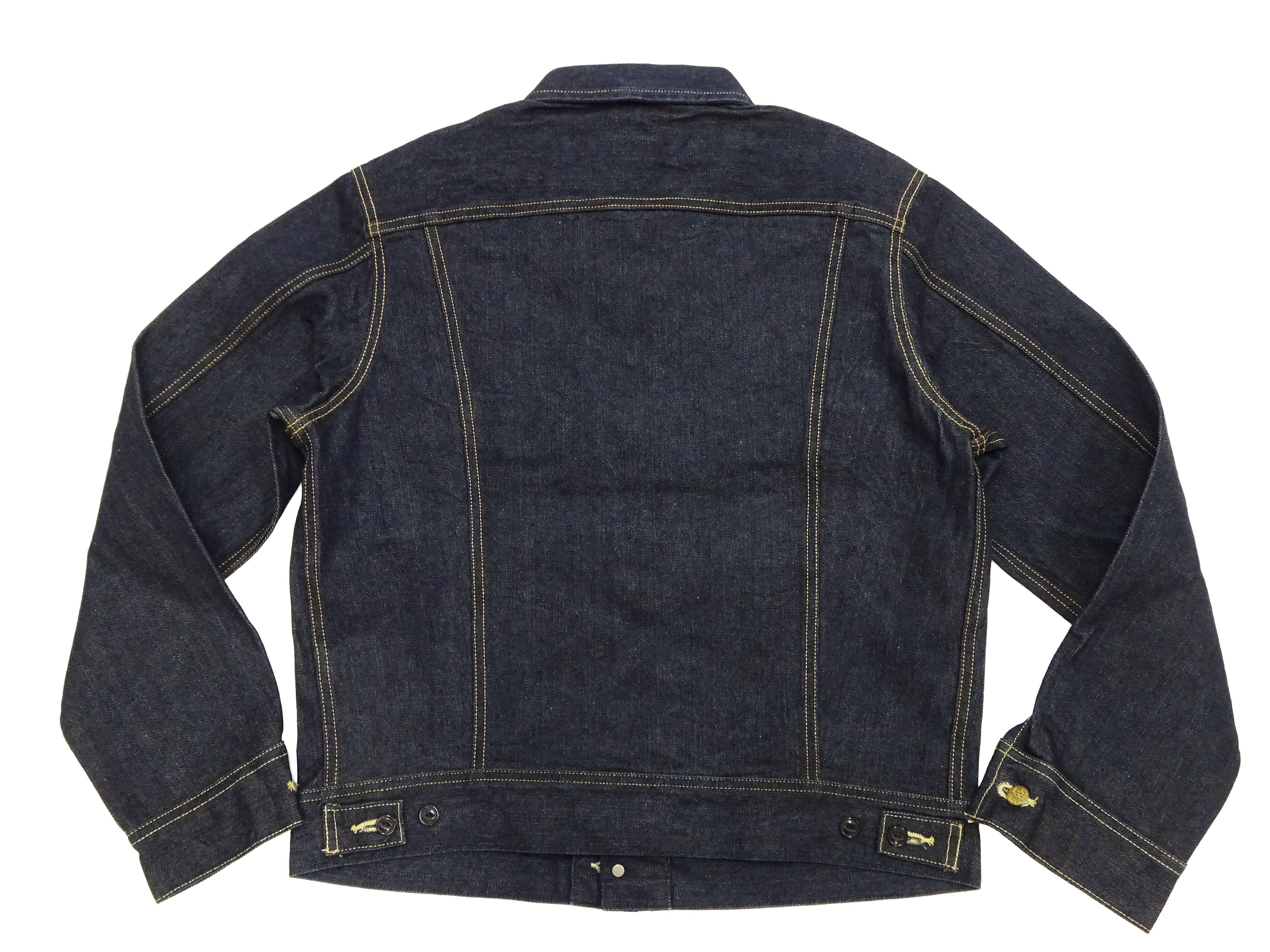 Lee 101J Rider Jacket Men's Denim Jacket 14.4 oz Left-Hand Twill - Lee Japan Reproduction (LM8100-500 Deep Indogo One-Wash) - Image 15