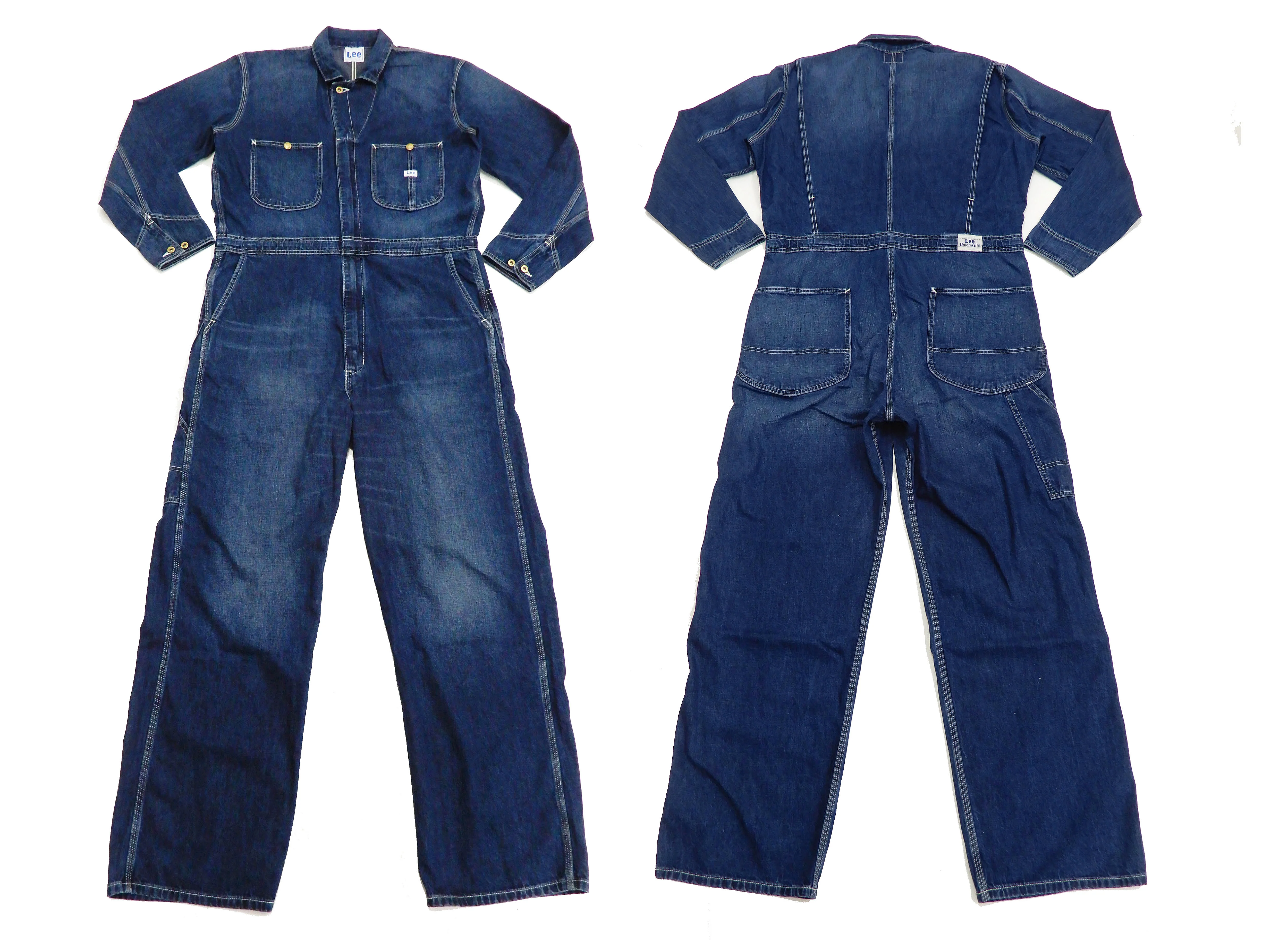 Lee Coverall Men's Reproduction of Union-All Long Sleeve Unlined Coveralls LM7213 LM7213-136 Fade-Denim - Image 4