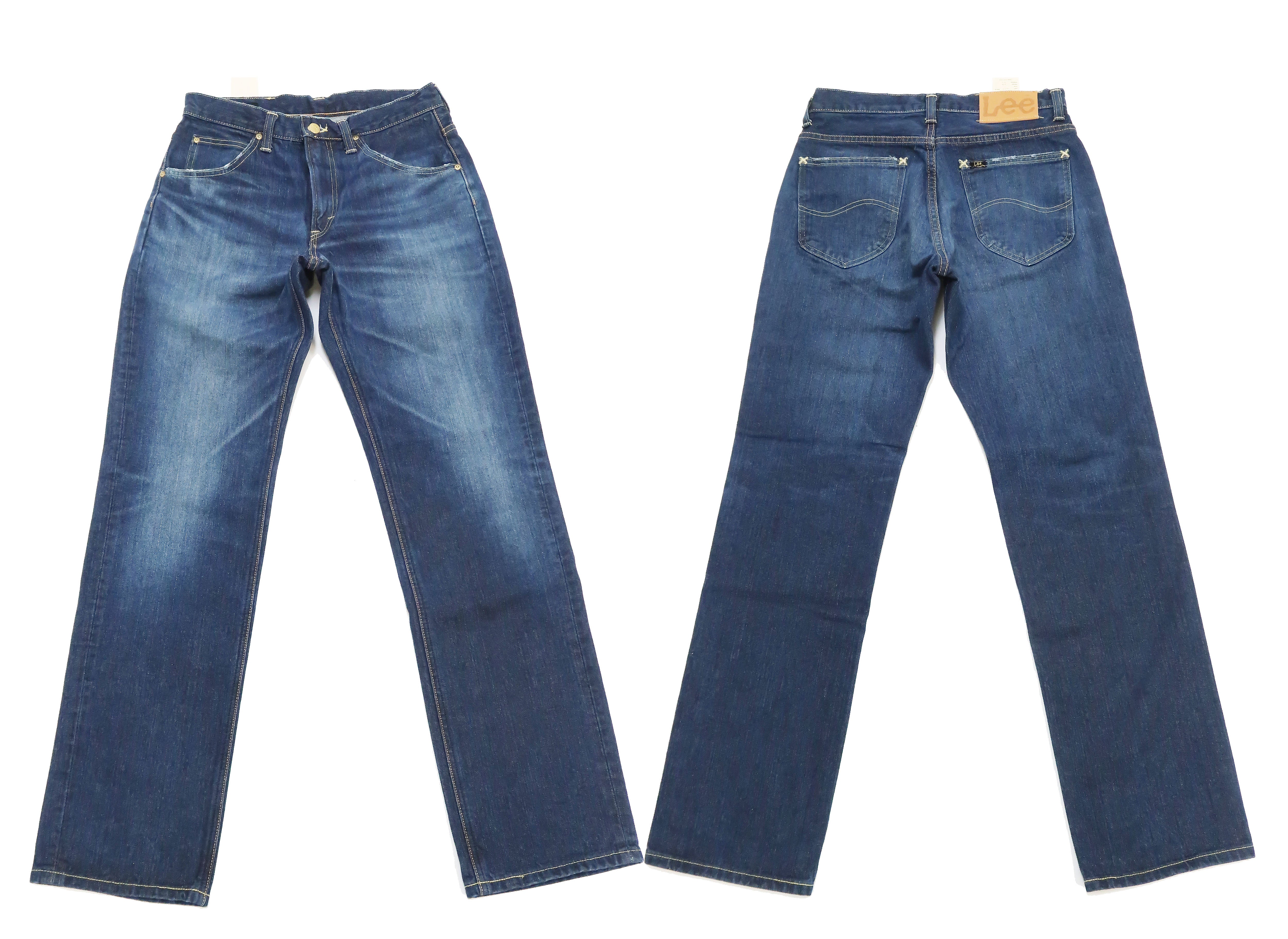 Lee Jeans 101Z with Zip fly Men's Regular Fit Straight Jeans LM8101 Made in Japan LM8101-526 Pre-Faded Blue Indigo Denim - Image 6