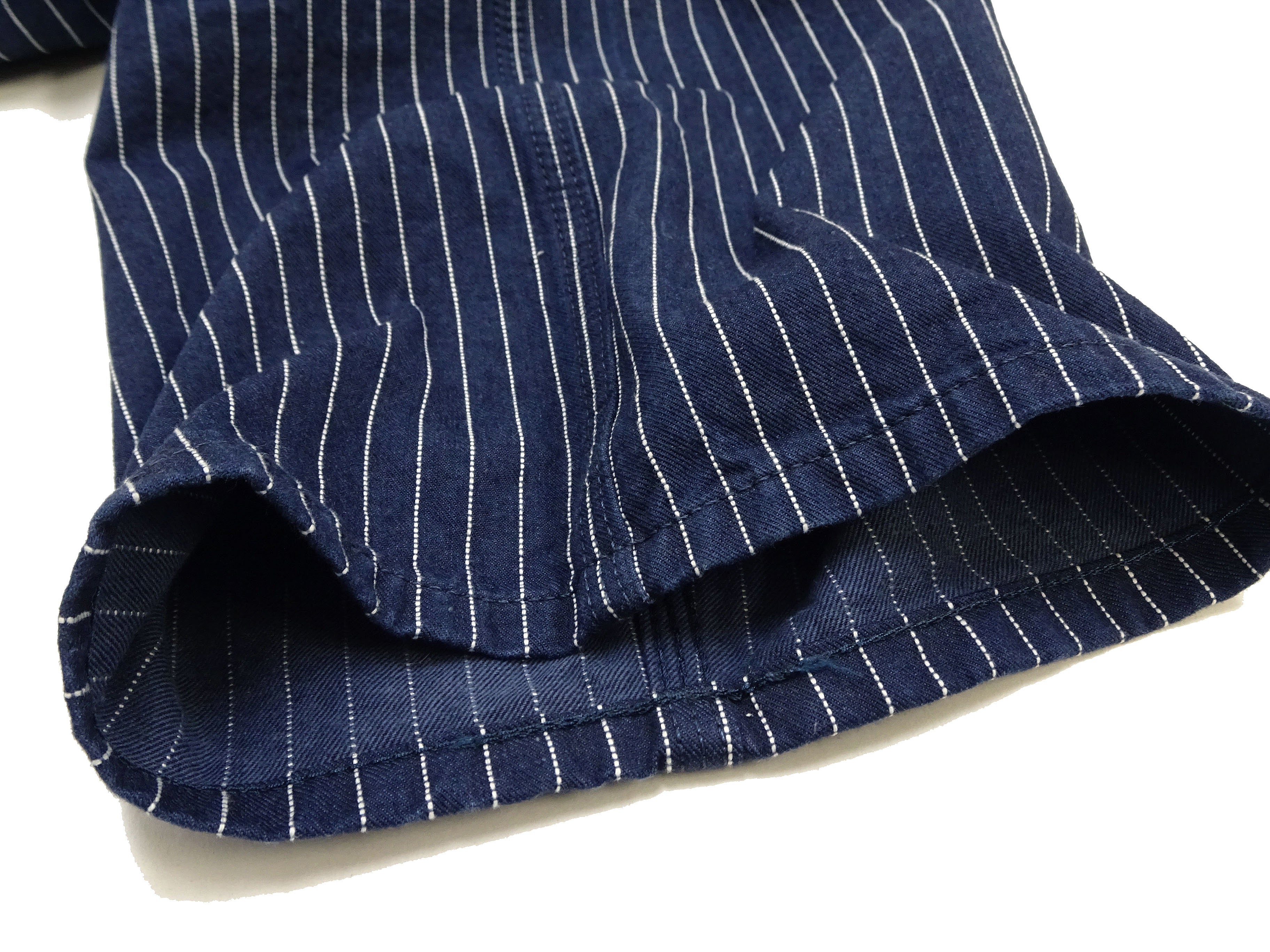 Lee Overalls Men's Casual Fashion Bib Overall High-Back LM7254 LM7254-2204 Indigo Twill with White Pinstripe Stitching - Image 12