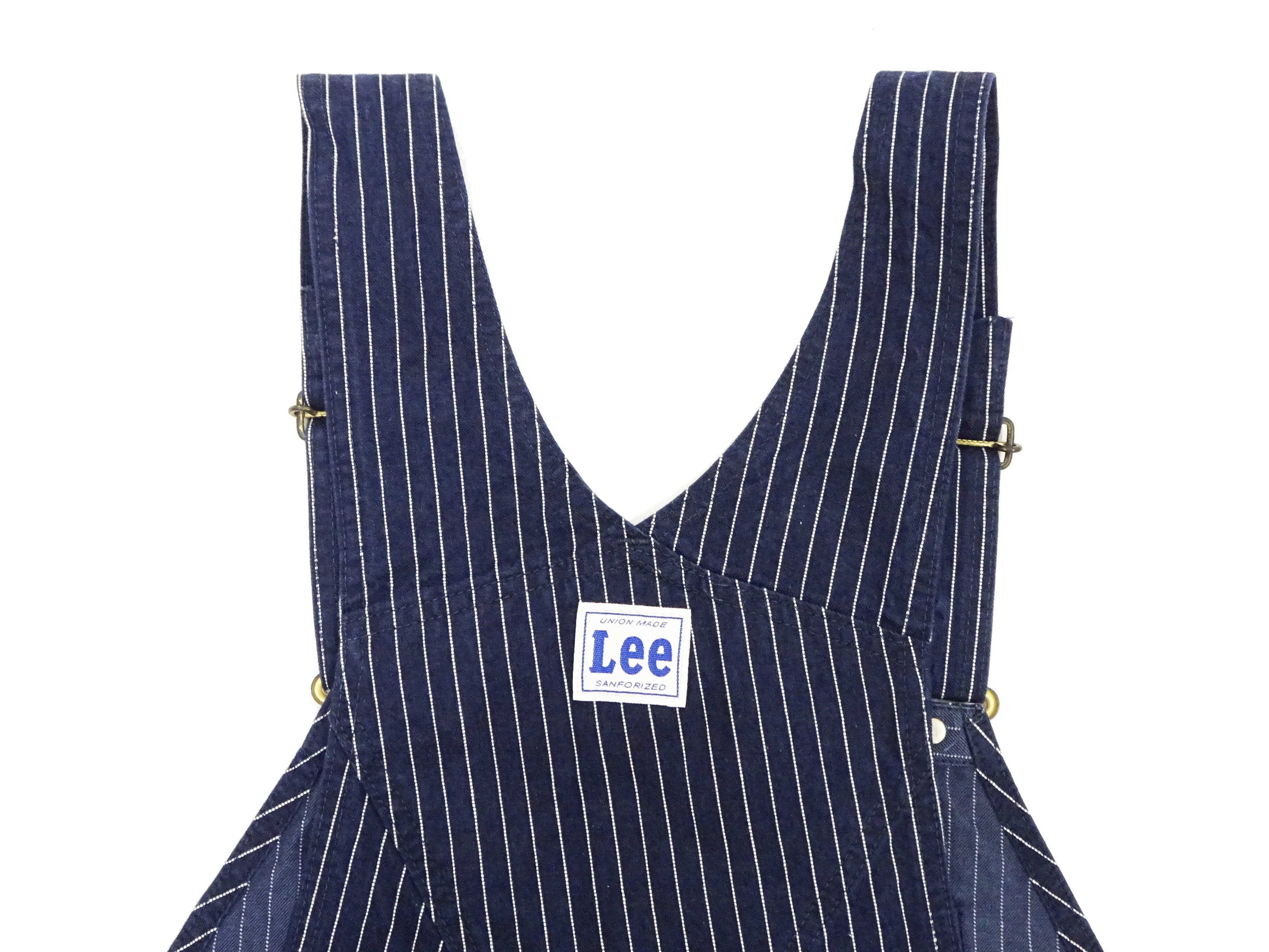 Lee Overalls Men's Casual Fashion Bib Overall High-Back LM7254 LM7254-2204 Indigo Twill with White Pinstripe Stitching - Image 15