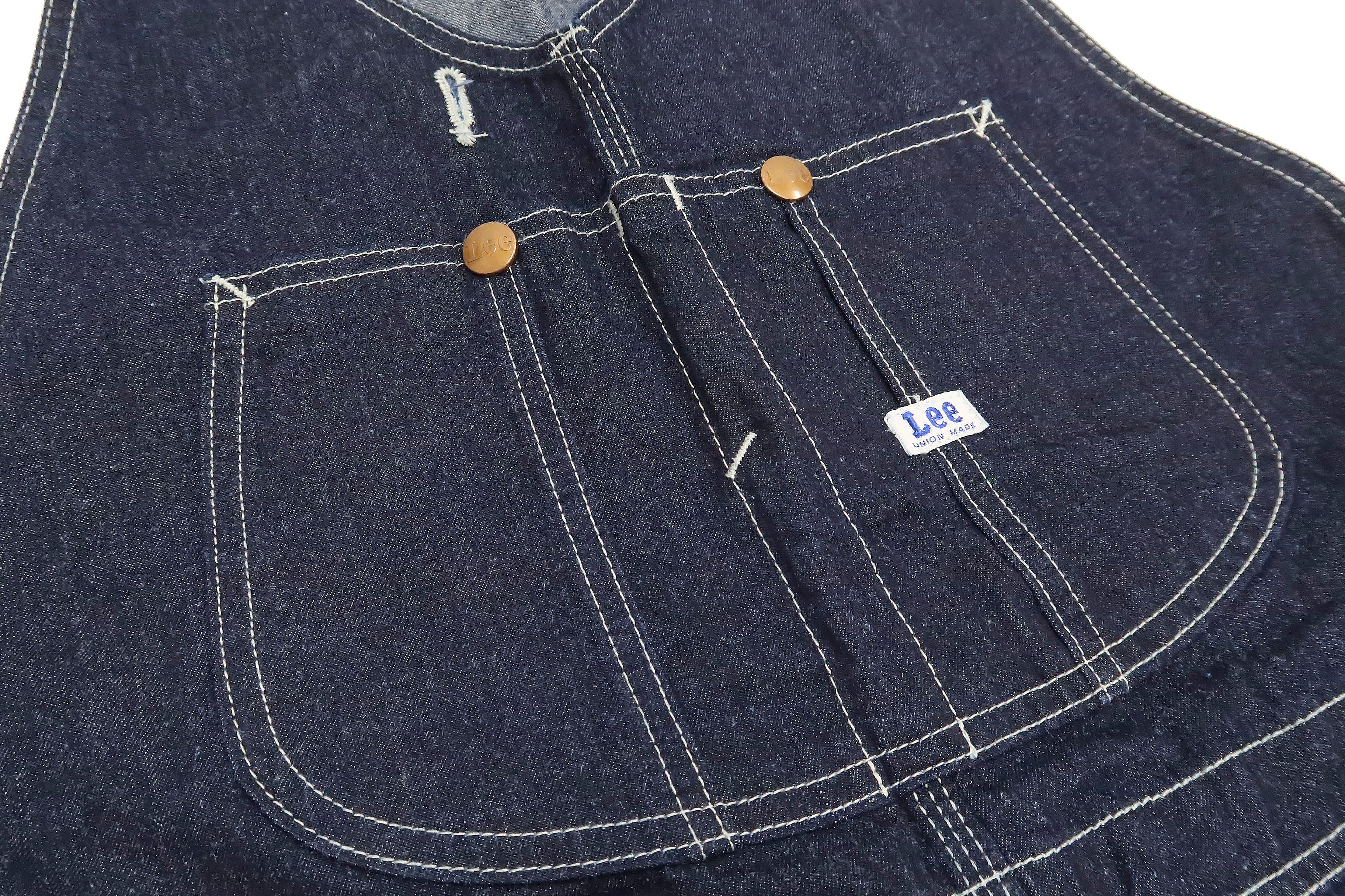 Lee Overalls Men's Casual Fashion Double Knee Denim Bib Overall High-Back LM8605 LM8605-100 - Image 11