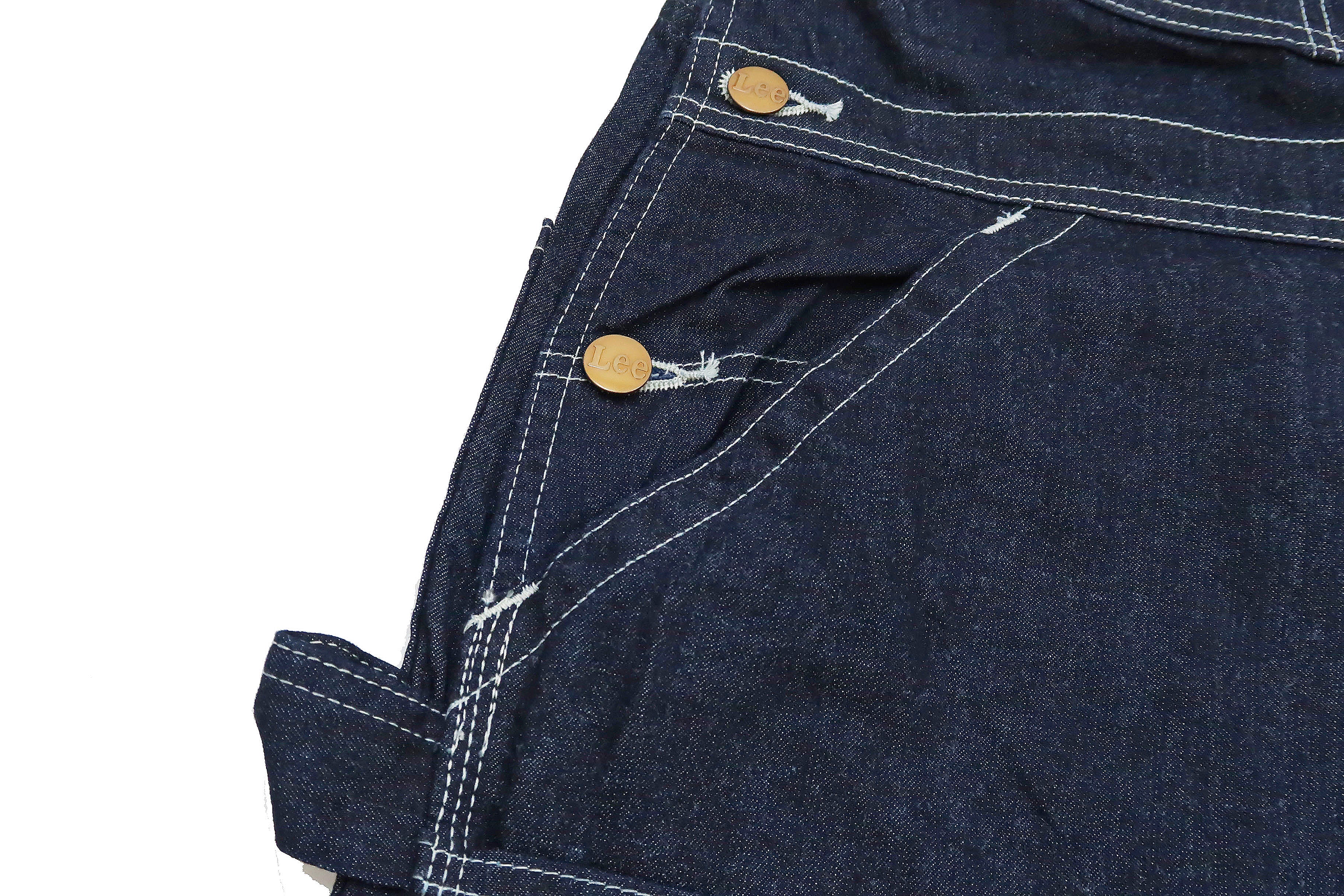 Lee Overalls Men's Casual Fashion Double Knee Denim Bib Overall High-Back LM8605 LM8605-100 - Image 12